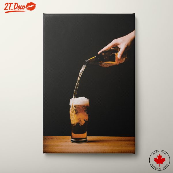 Pouring Beer Into a Glass