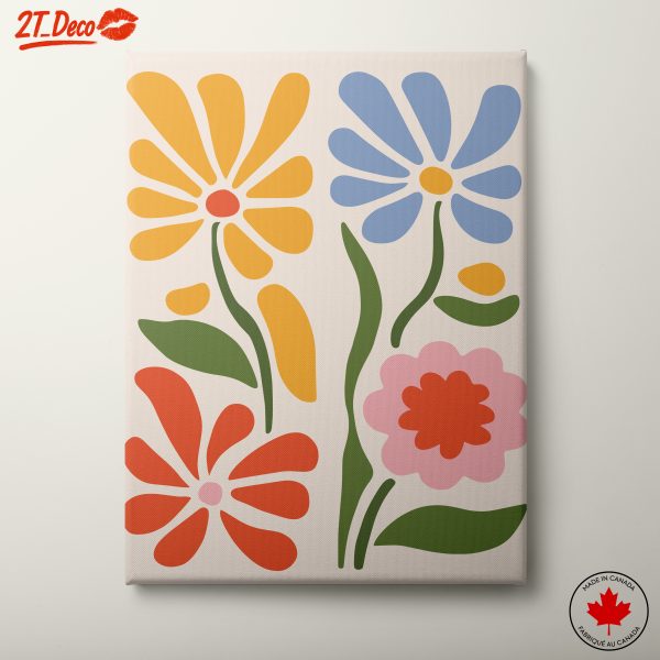 Playful Botanical Abstract Artwork