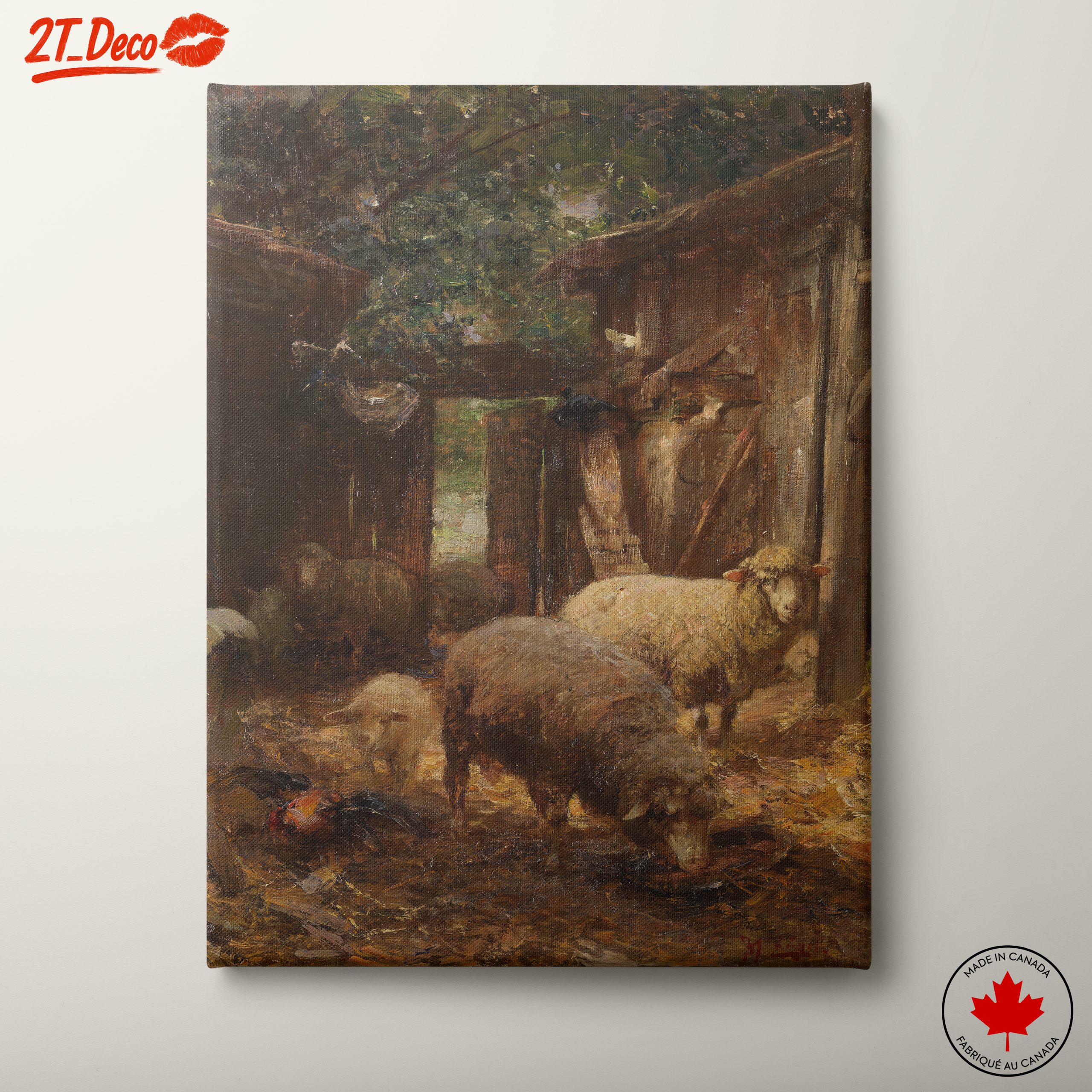 Rural Scene With Various Animals