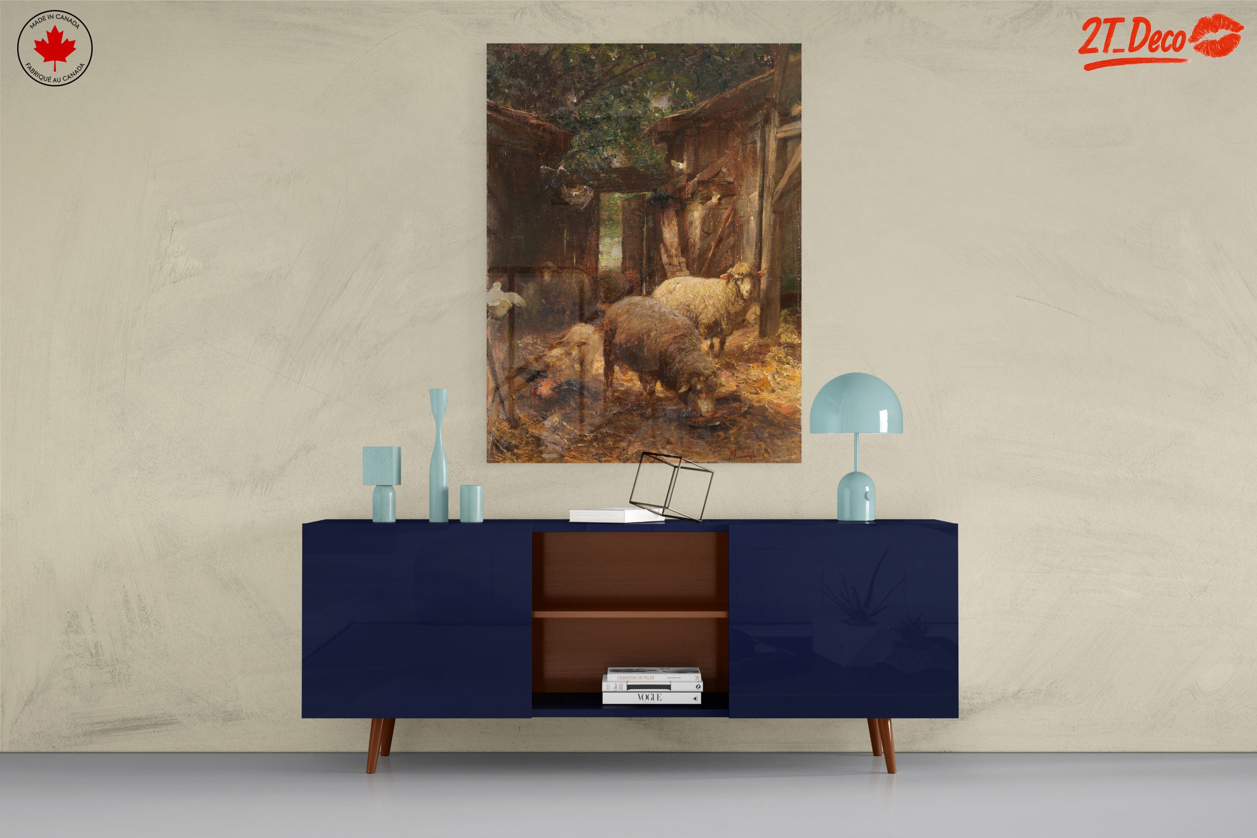 Rural Scene With Various Animals - Image 8
