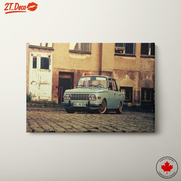 Vintage Car in Urban Setting