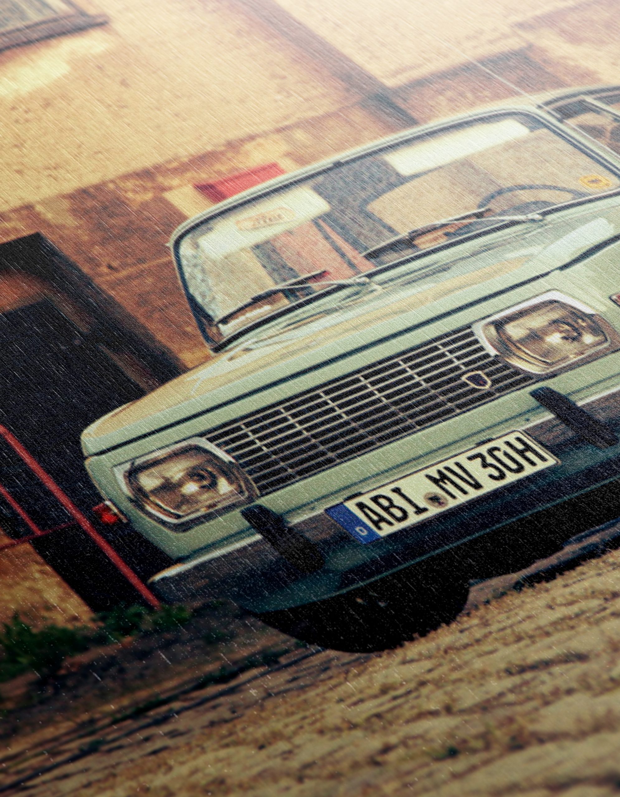 Vintage Car in Urban Setting - Image 12