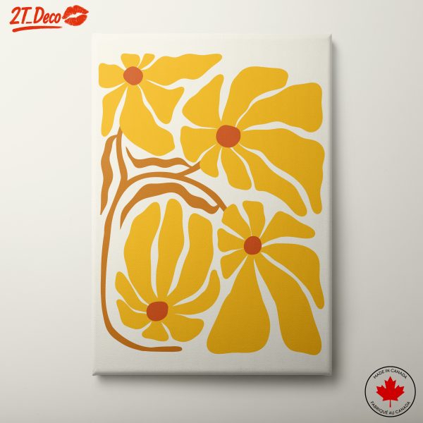 Vibrant Yellow Flower Artwork