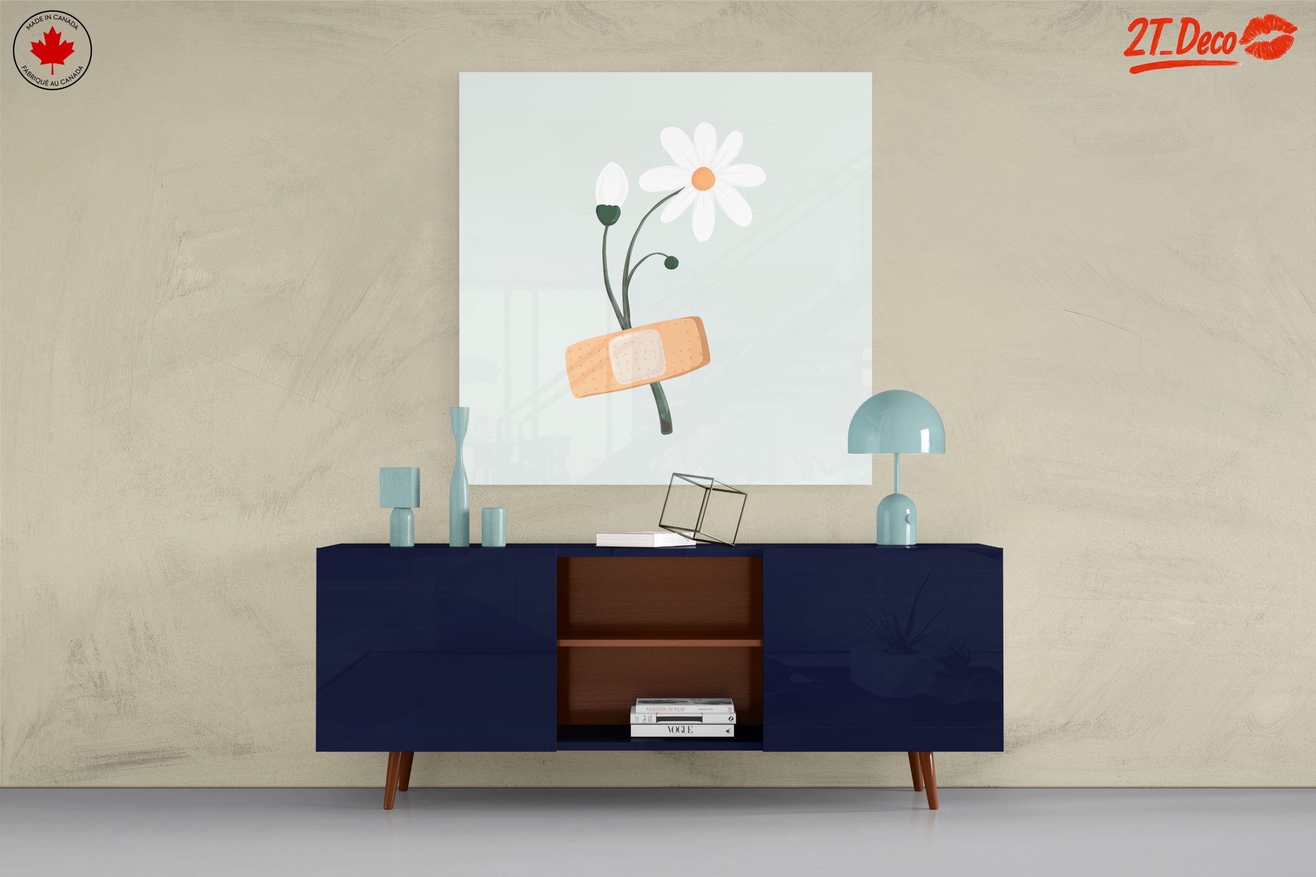 Floral Art with Bandage and Healing Symbols - Image 8