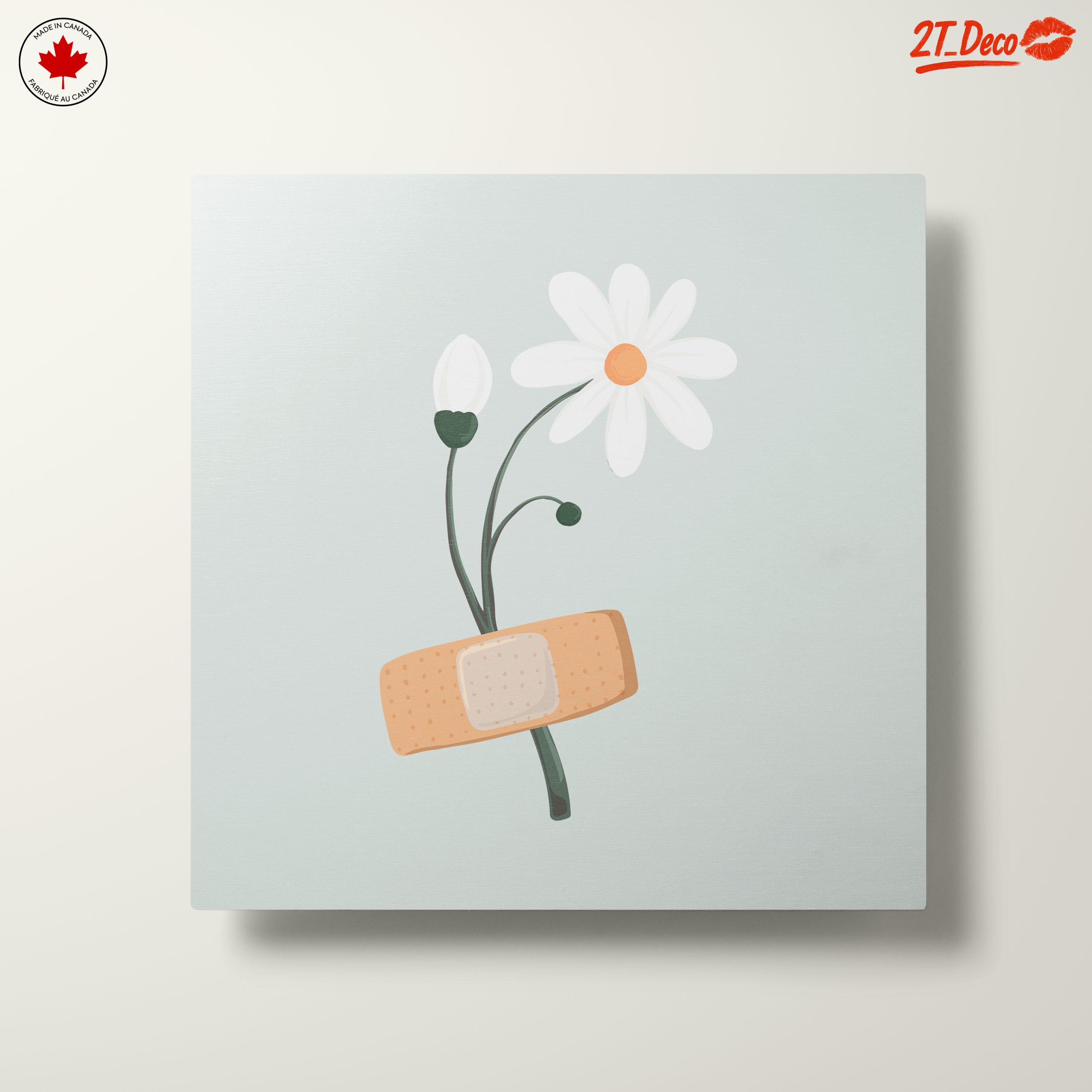 Floral Art with Bandage and Healing Symbols - Image 10