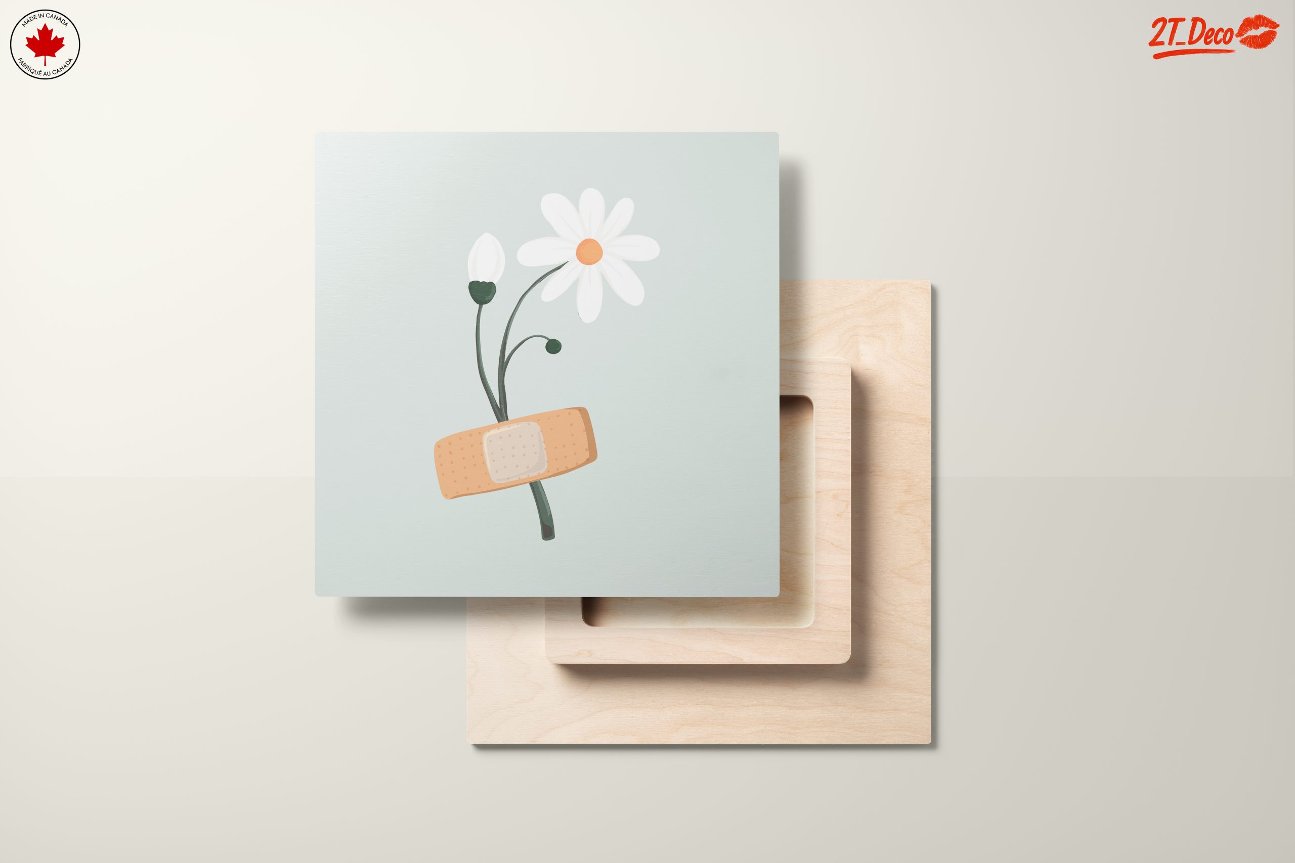 Floral Art with Bandage and Healing Symbols - Image 11