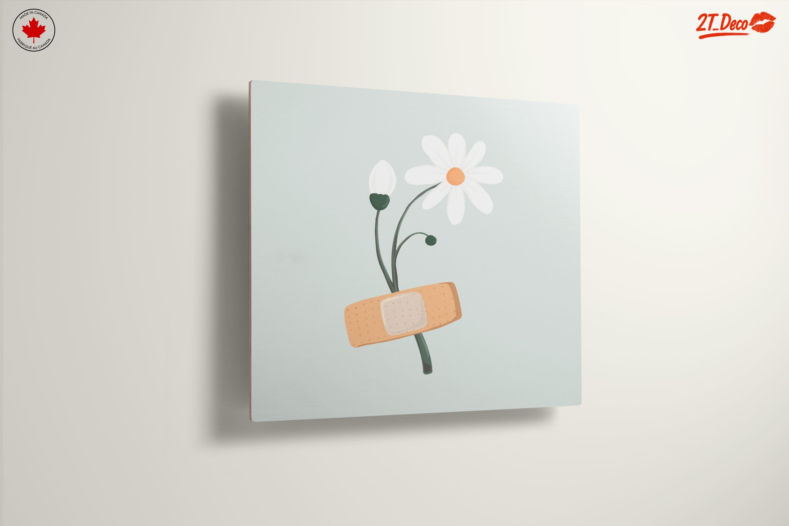 Floral Art with Bandage and Healing Symbols - Image 13