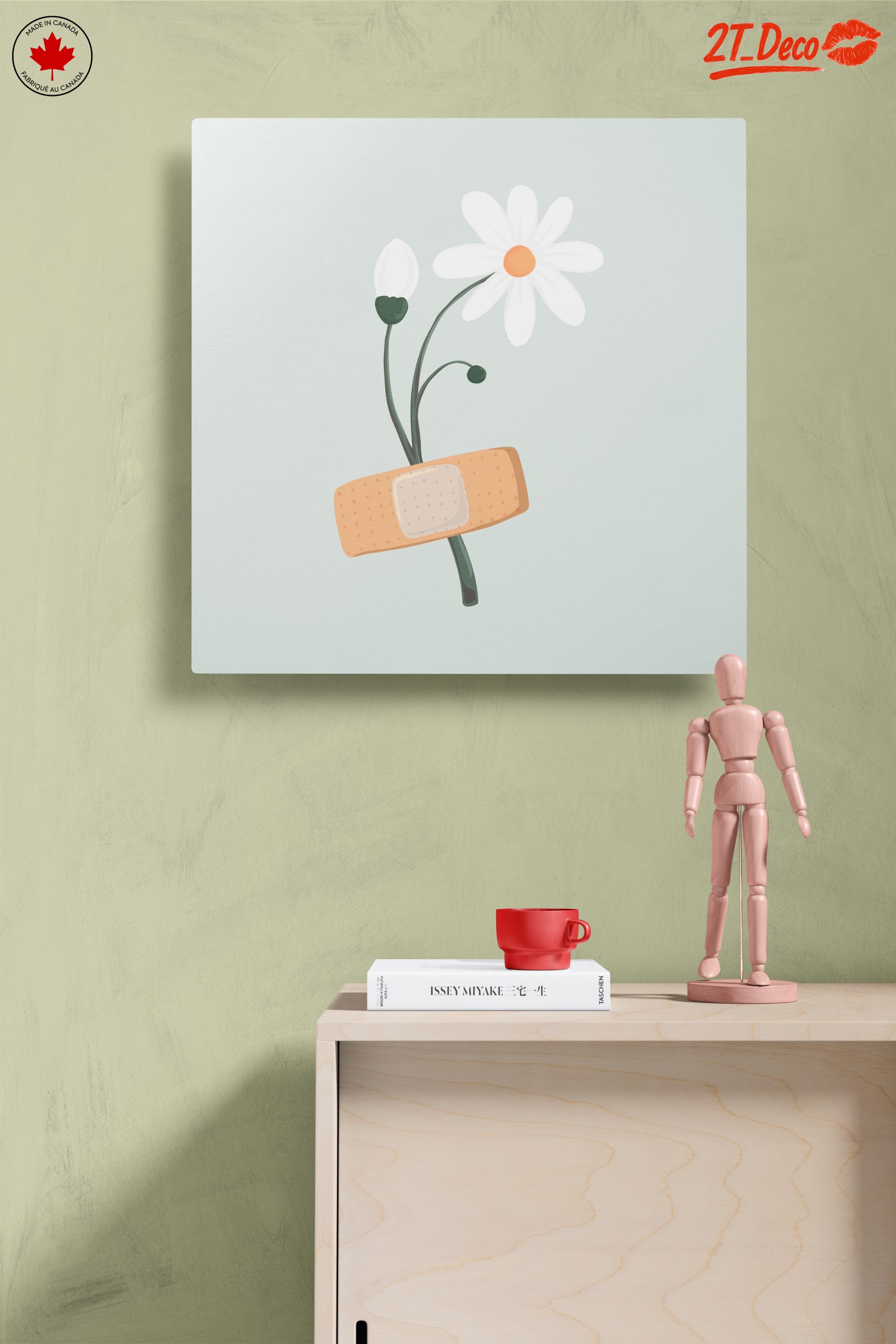 Floral Art with Bandage and Healing Symbols - Image 14