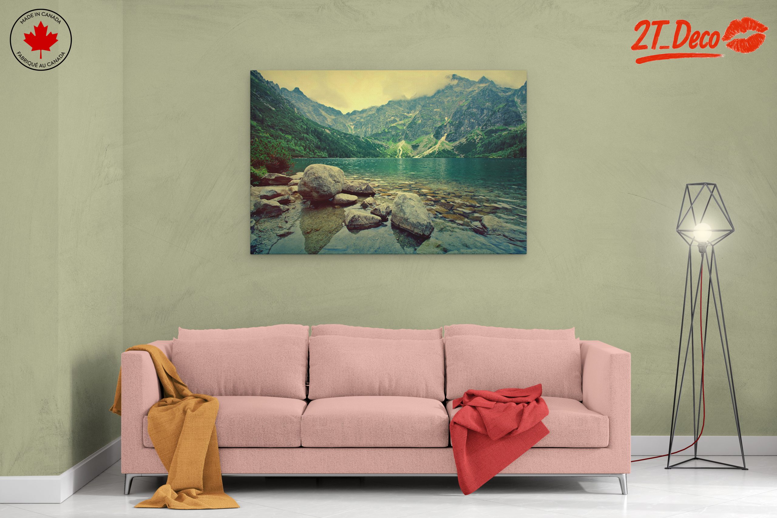 Majestic Mountain Lake Reflection - Image 2