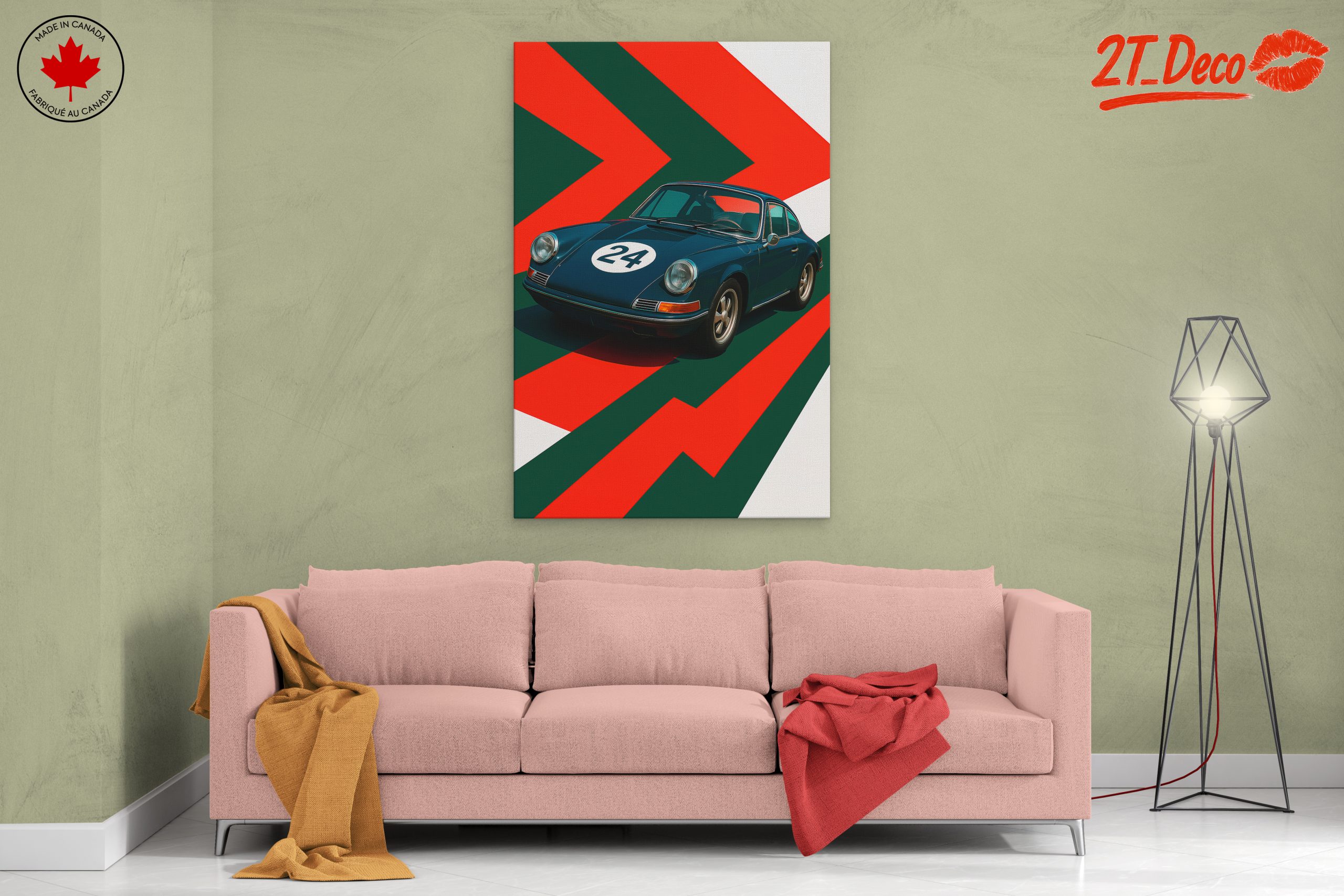 Vintage Racing Car Artwork 2 - Image 2