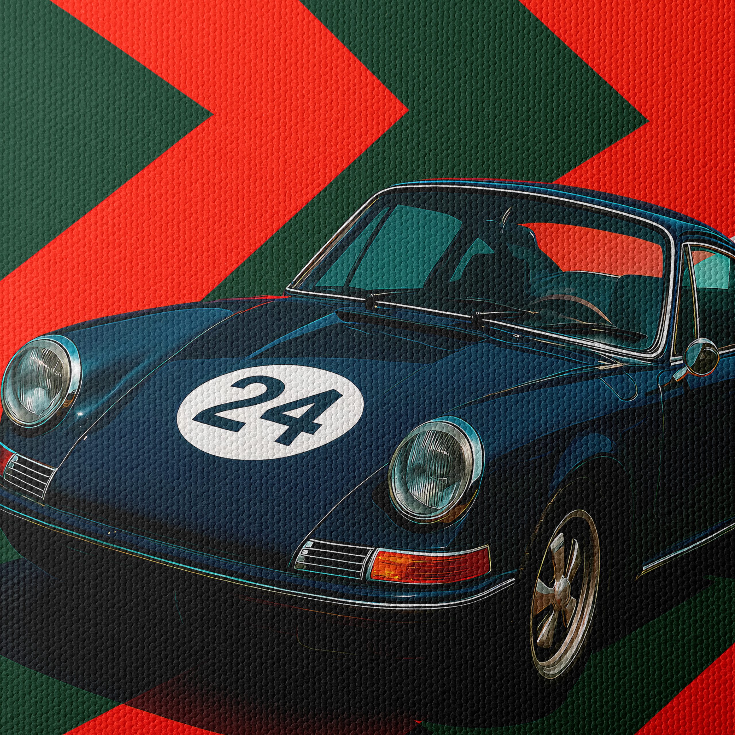 Vintage Racing Car Artwork 2 - Image 4