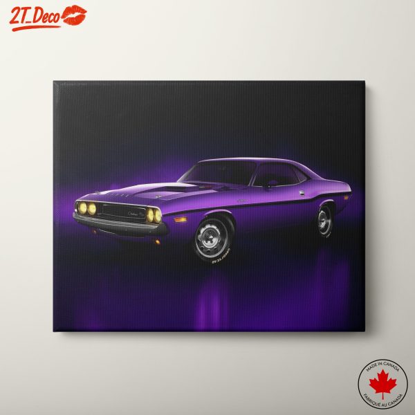 Vintage Purple Classic Car