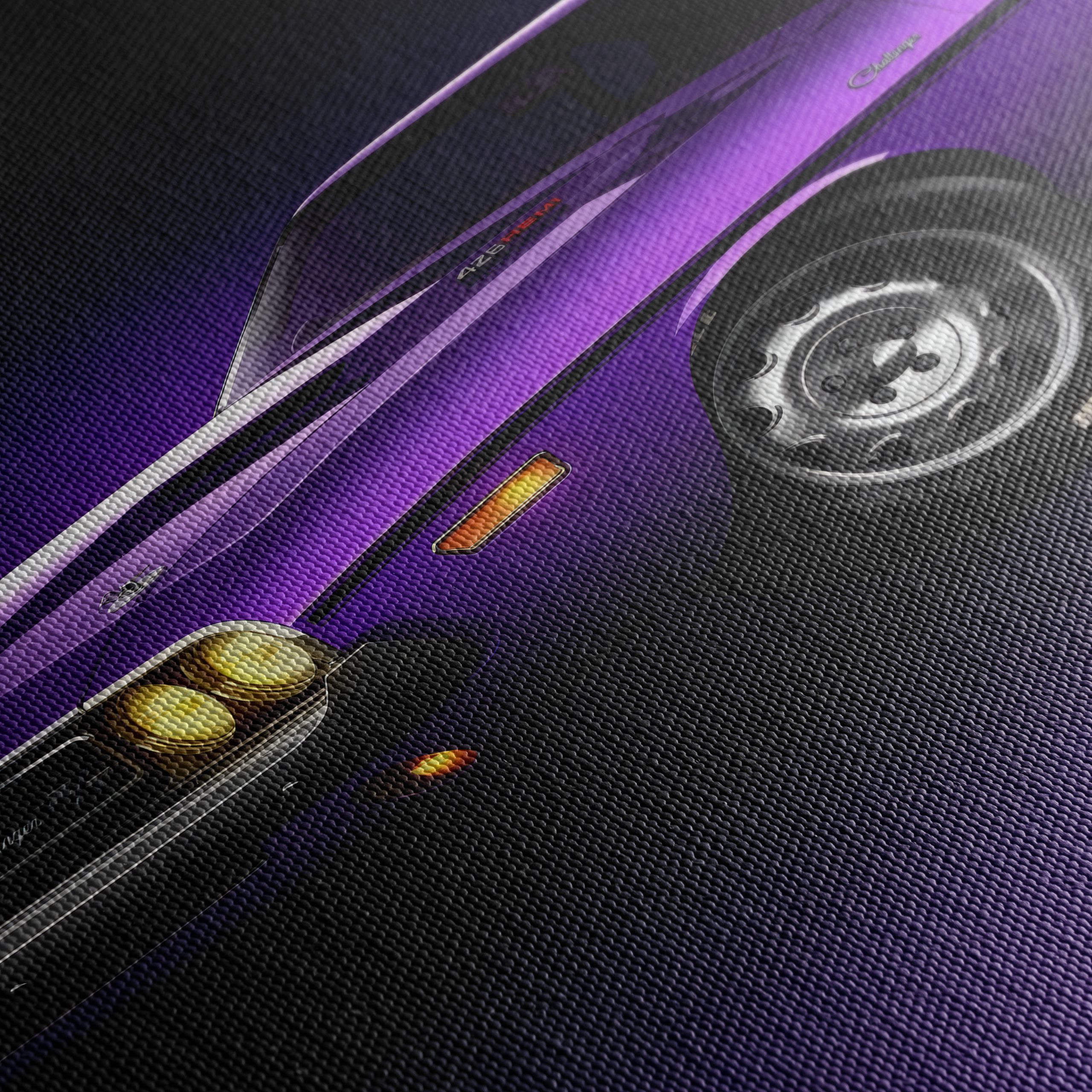 Vintage Purple Classic Car - Image 5