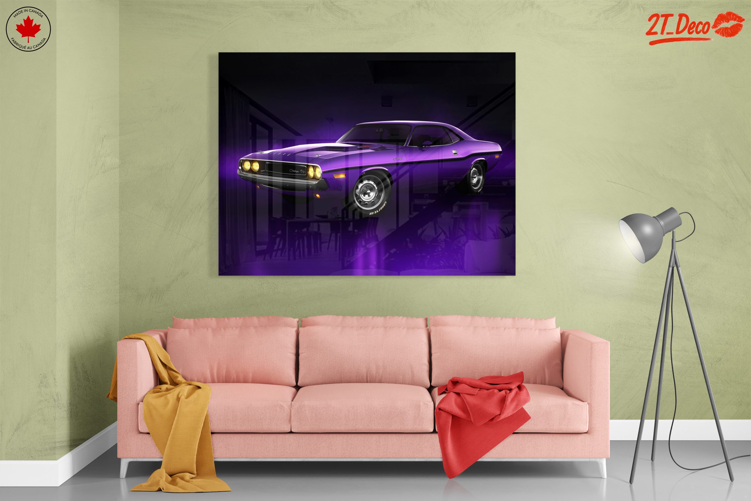 Vintage Purple Classic Car - Image 7