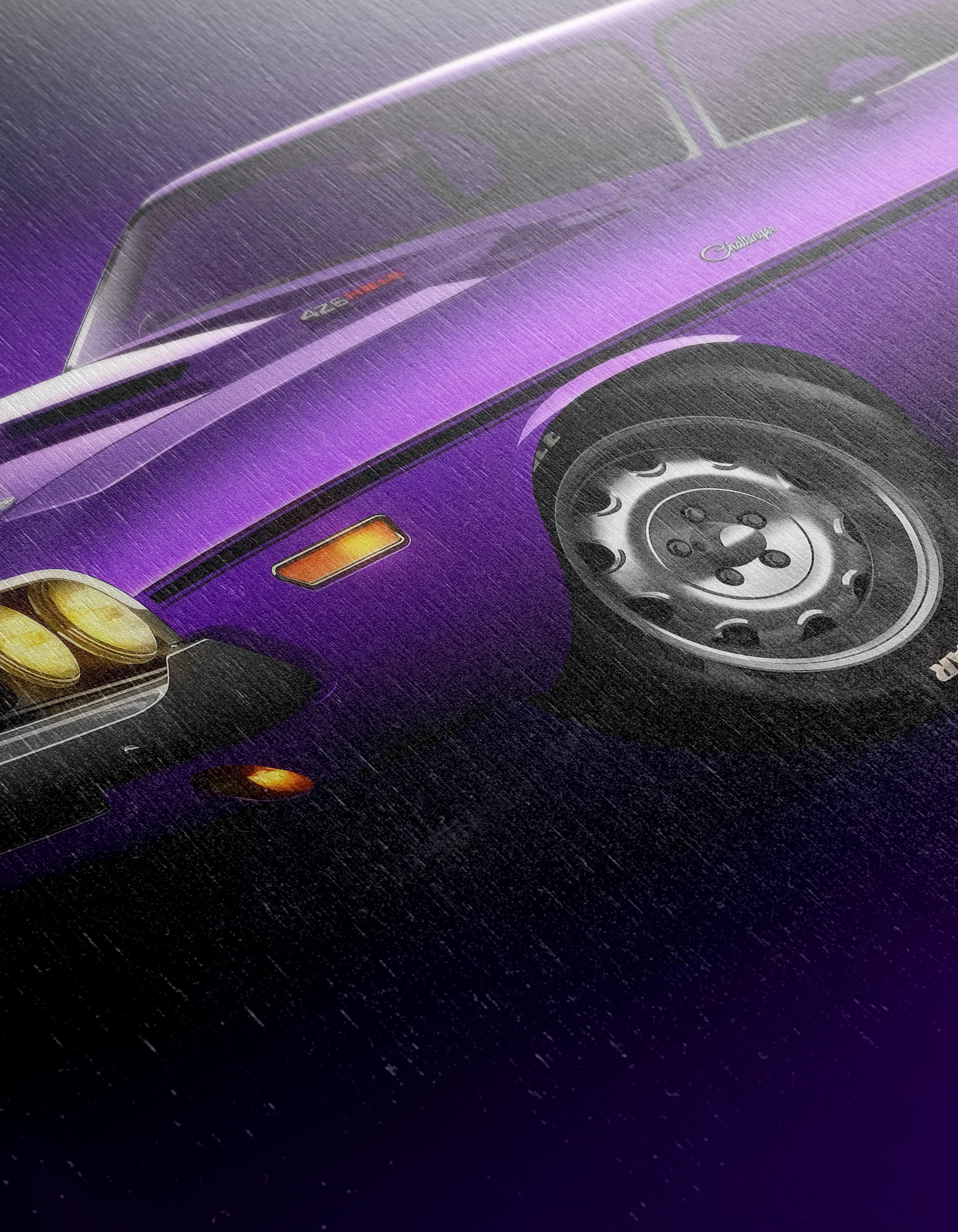 Vintage Purple Classic Car - Image 12