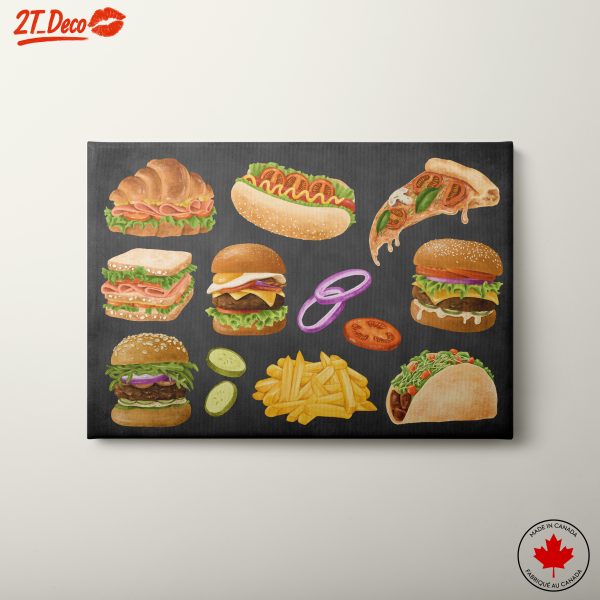 Whimsical Abstract Food Artwork