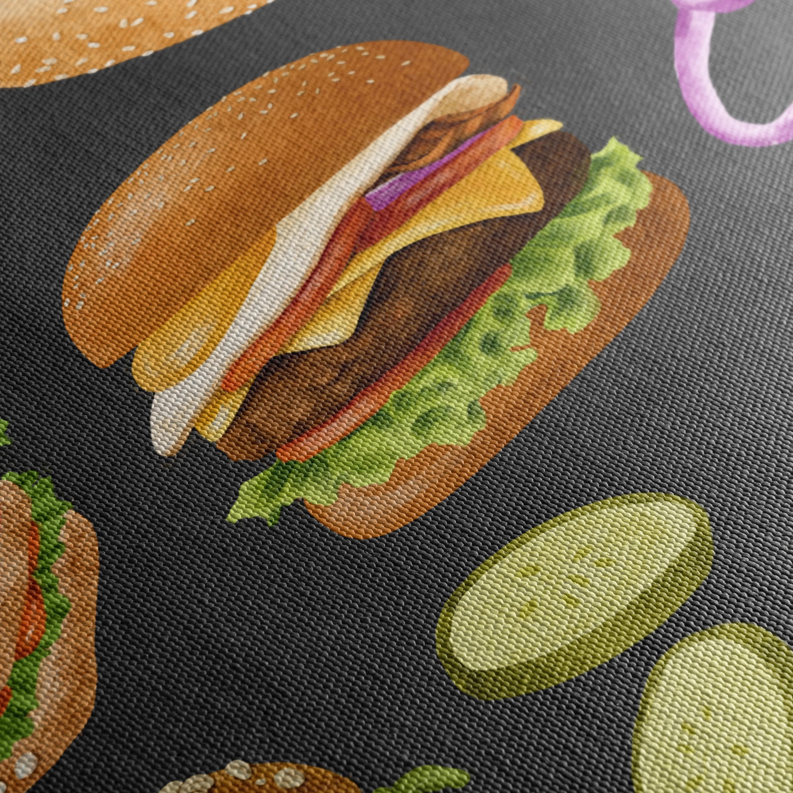 Whimsical Abstract Food Artwork - Image 5