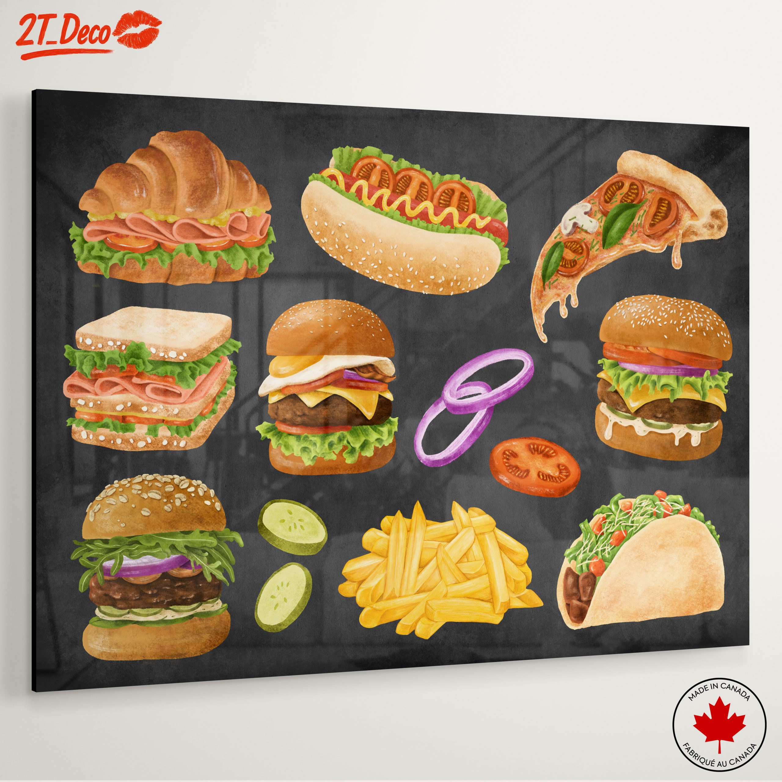 Whimsical Abstract Food Artwork - Image 6