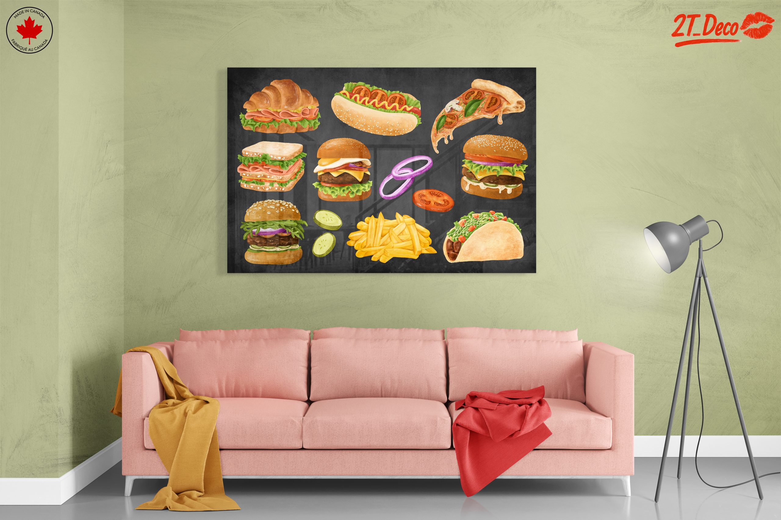 Whimsical Abstract Food Artwork - Image 7