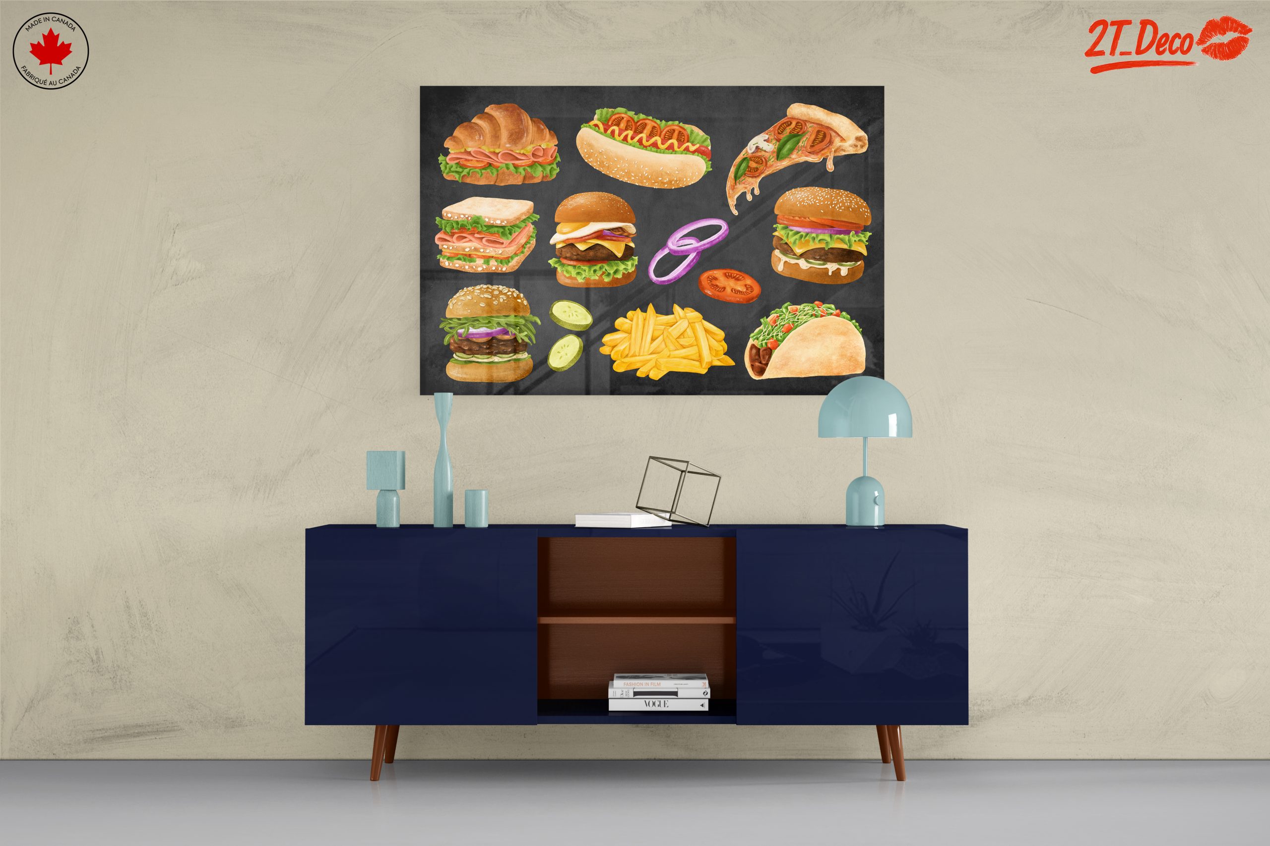 Whimsical Abstract Food Artwork - Image 8