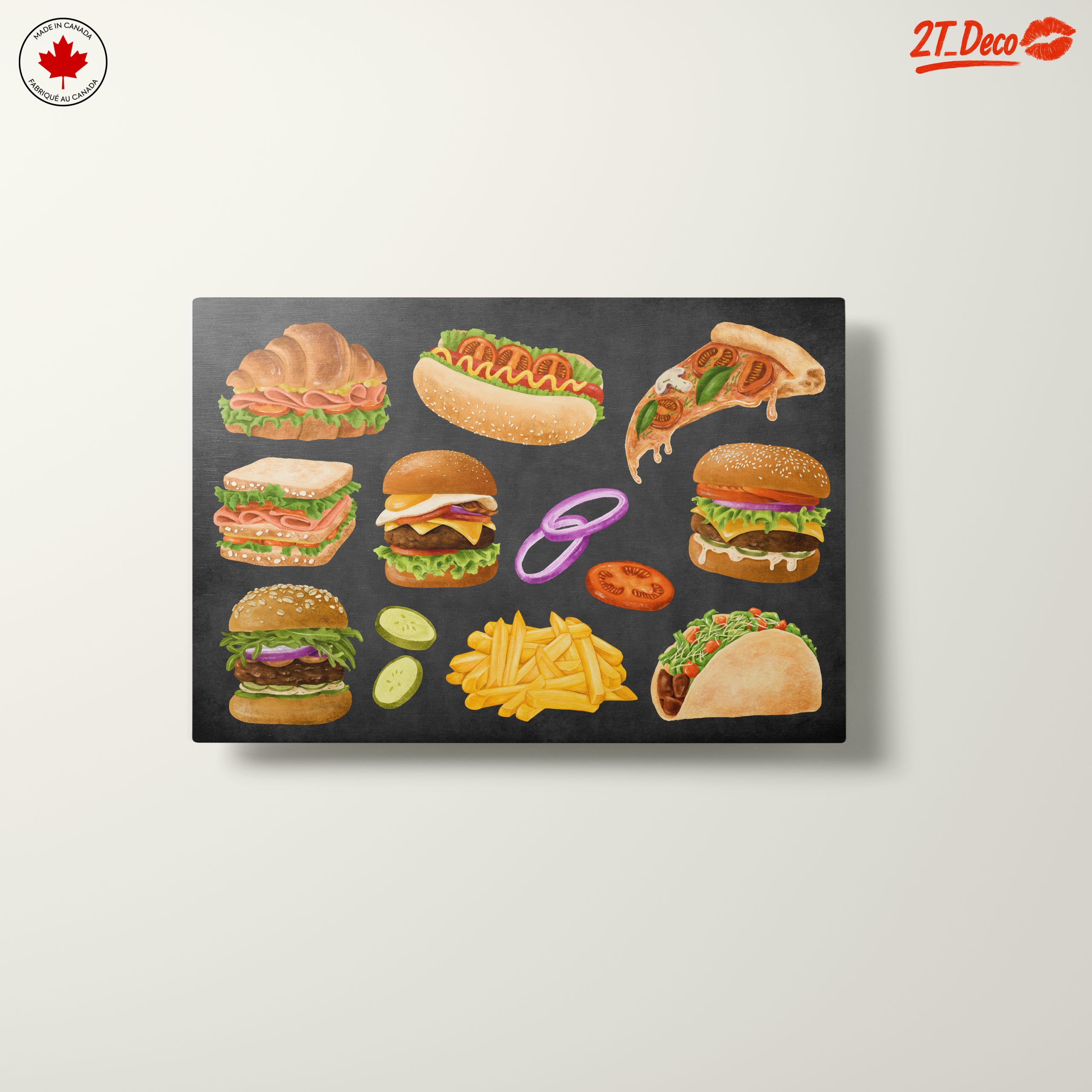 Whimsical Abstract Food Artwork - Image 10