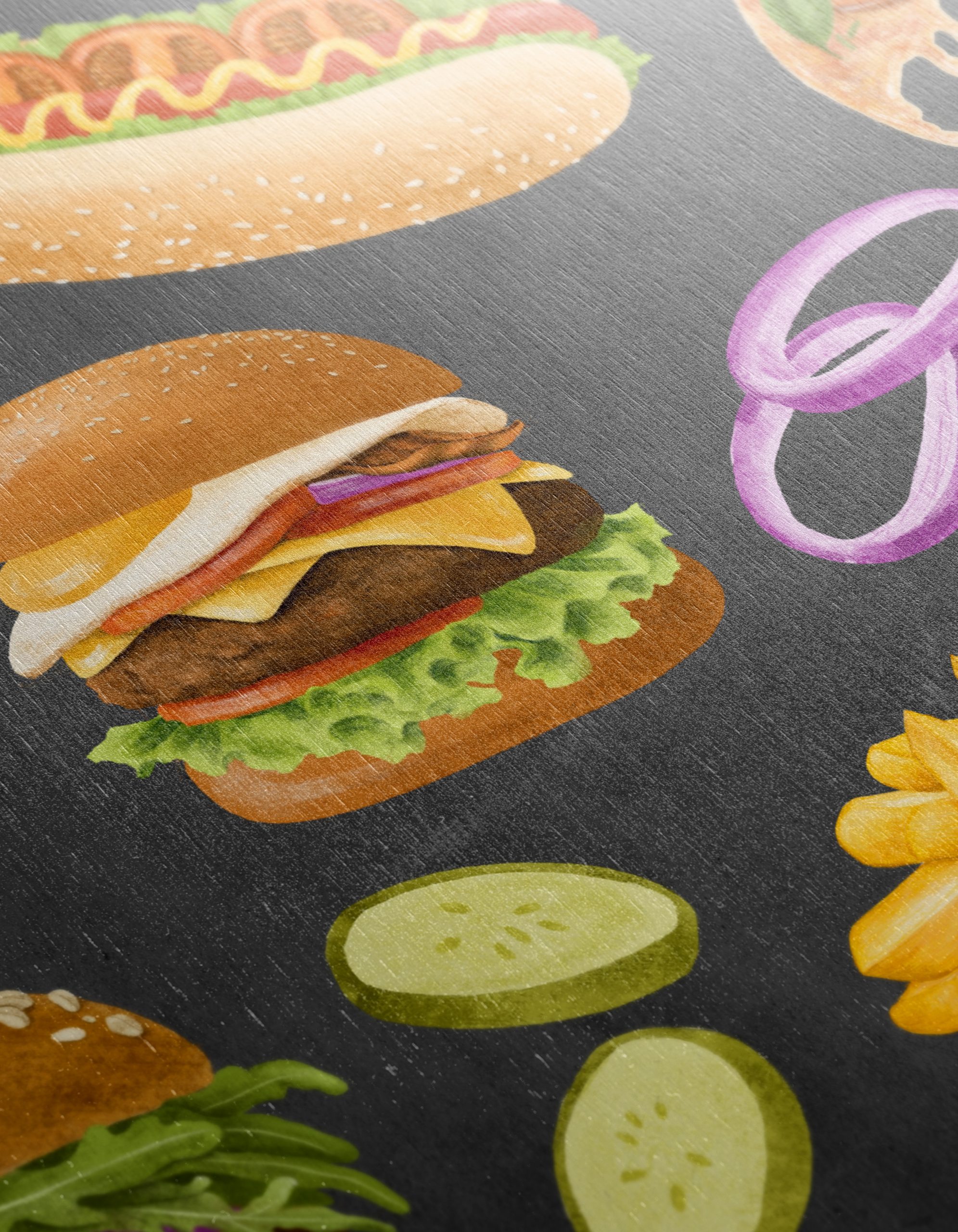 Whimsical Abstract Food Artwork - Image 12