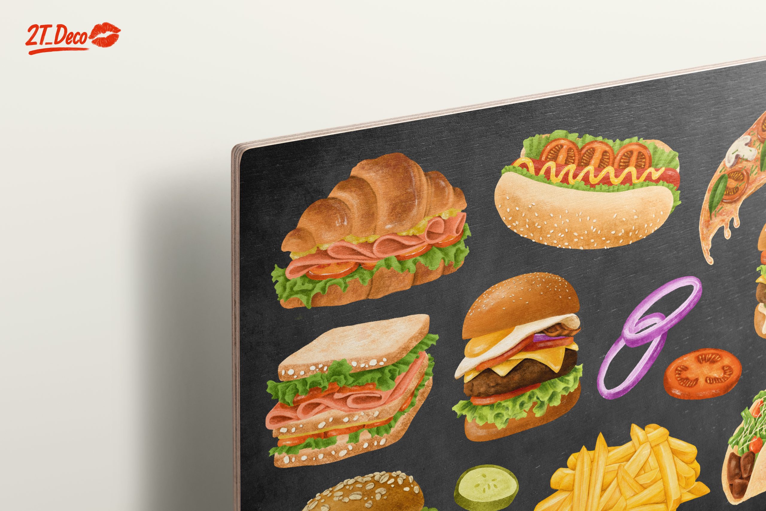 Whimsical Abstract Food Artwork - Image 15