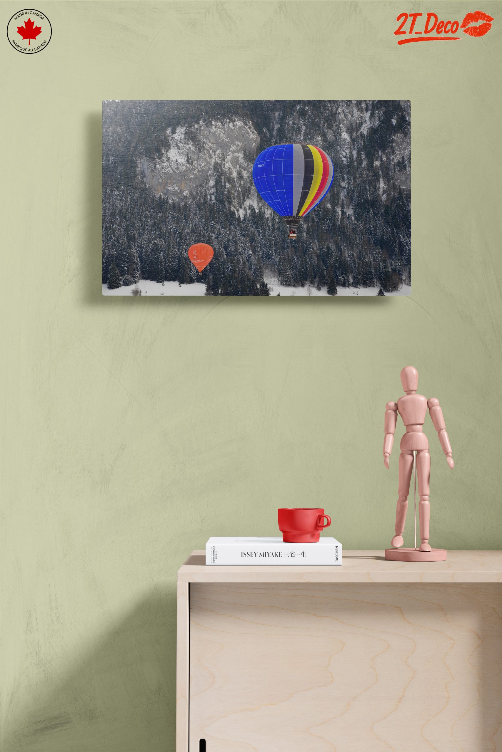 Hot Air Balloons in Snowy Landscape - Image 14