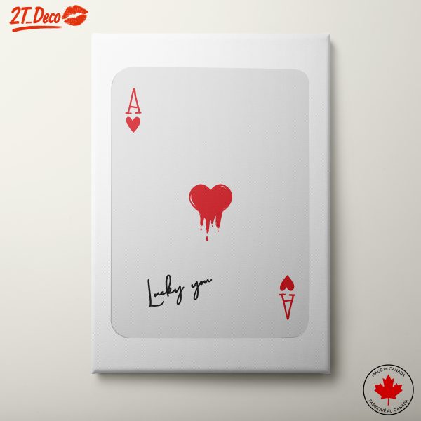 Ace of Hearts Playing Card Art 2