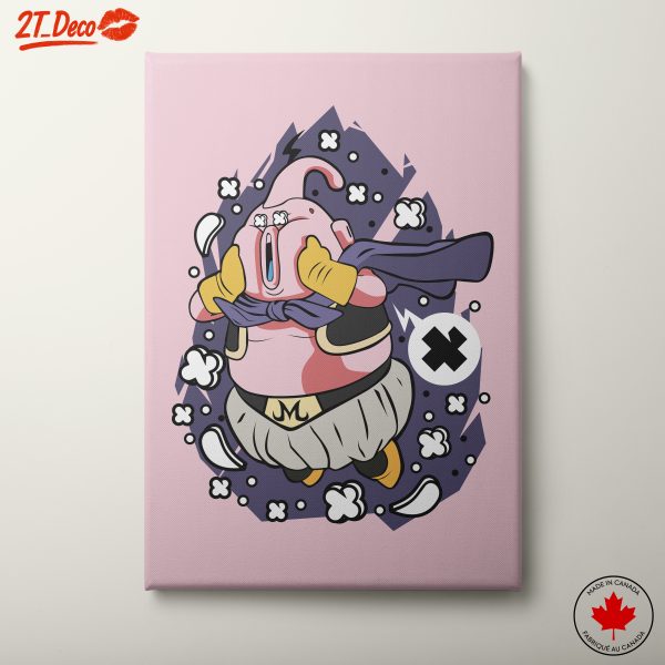 Majin Buu Artwork in Dragon Ball Style
