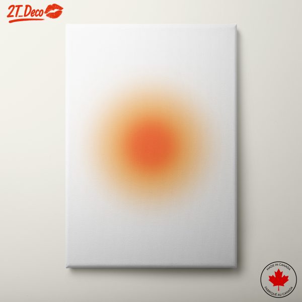 Vibrant Aura with Gradients of Warm Colors