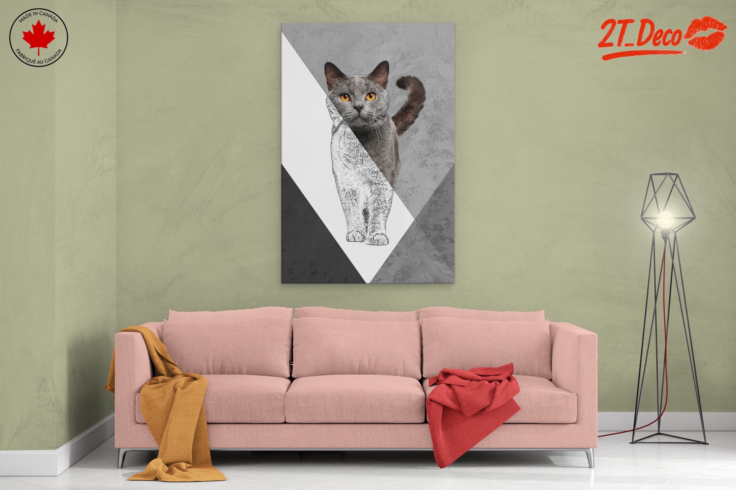 Stylized Cat Art - Image 2