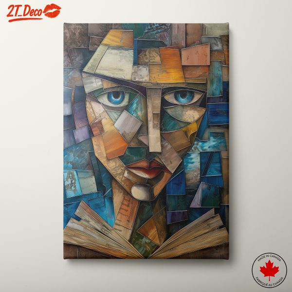 Geometric Abstract Figure Art With Vibrant Colors