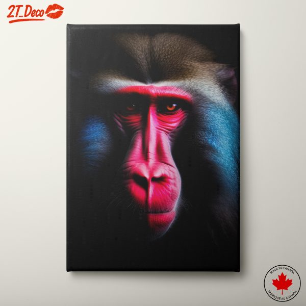 Vibrant Portrait of a Baboon