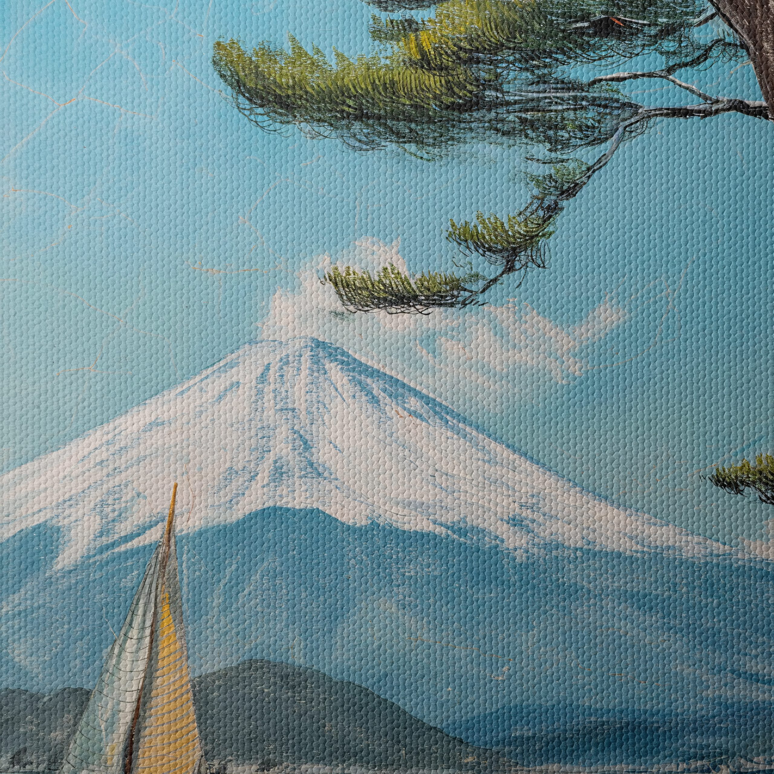 Beautiful Mt. Fuji Seascape Art - Image 4