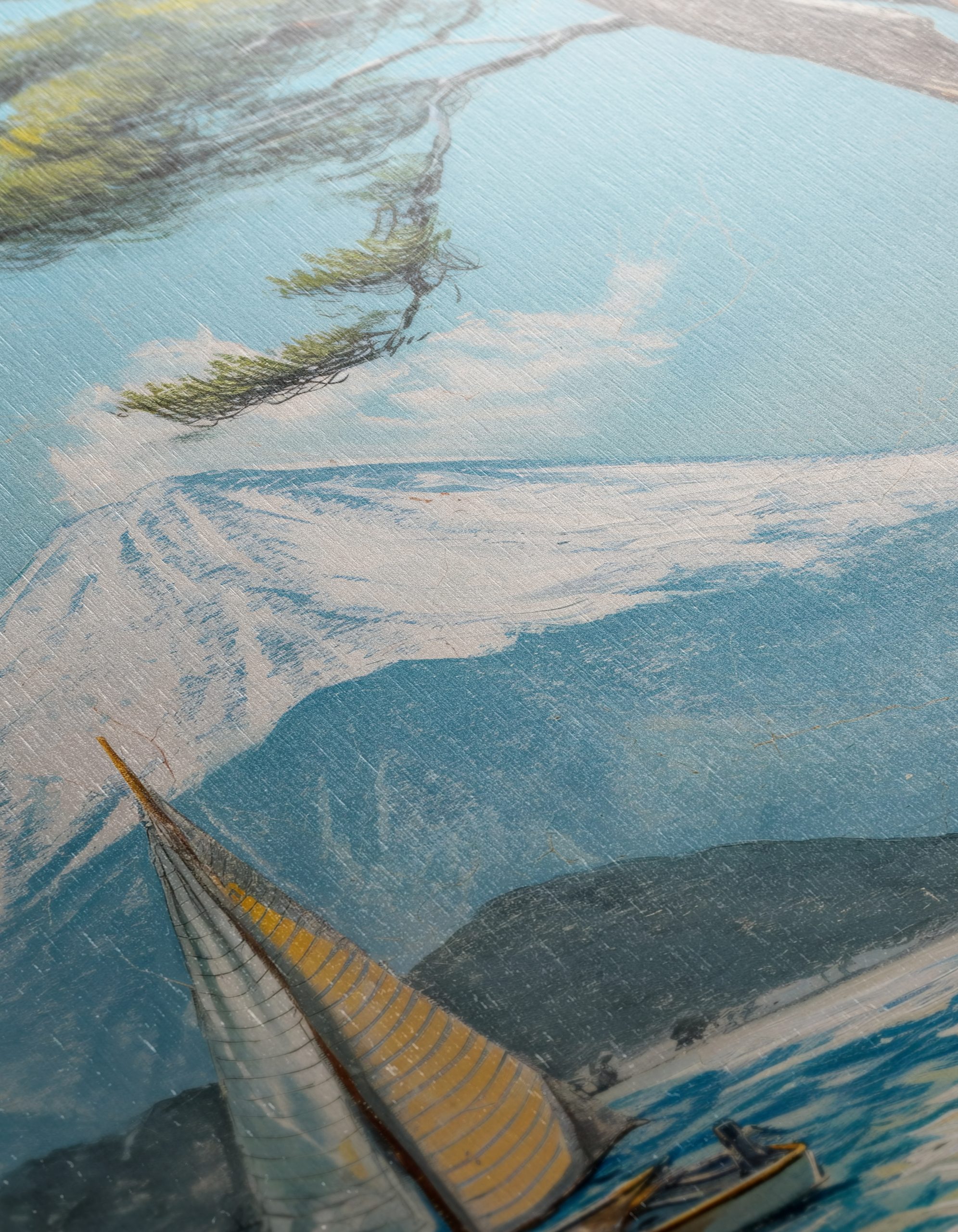 Beautiful Mt. Fuji Seascape Art - Image 12