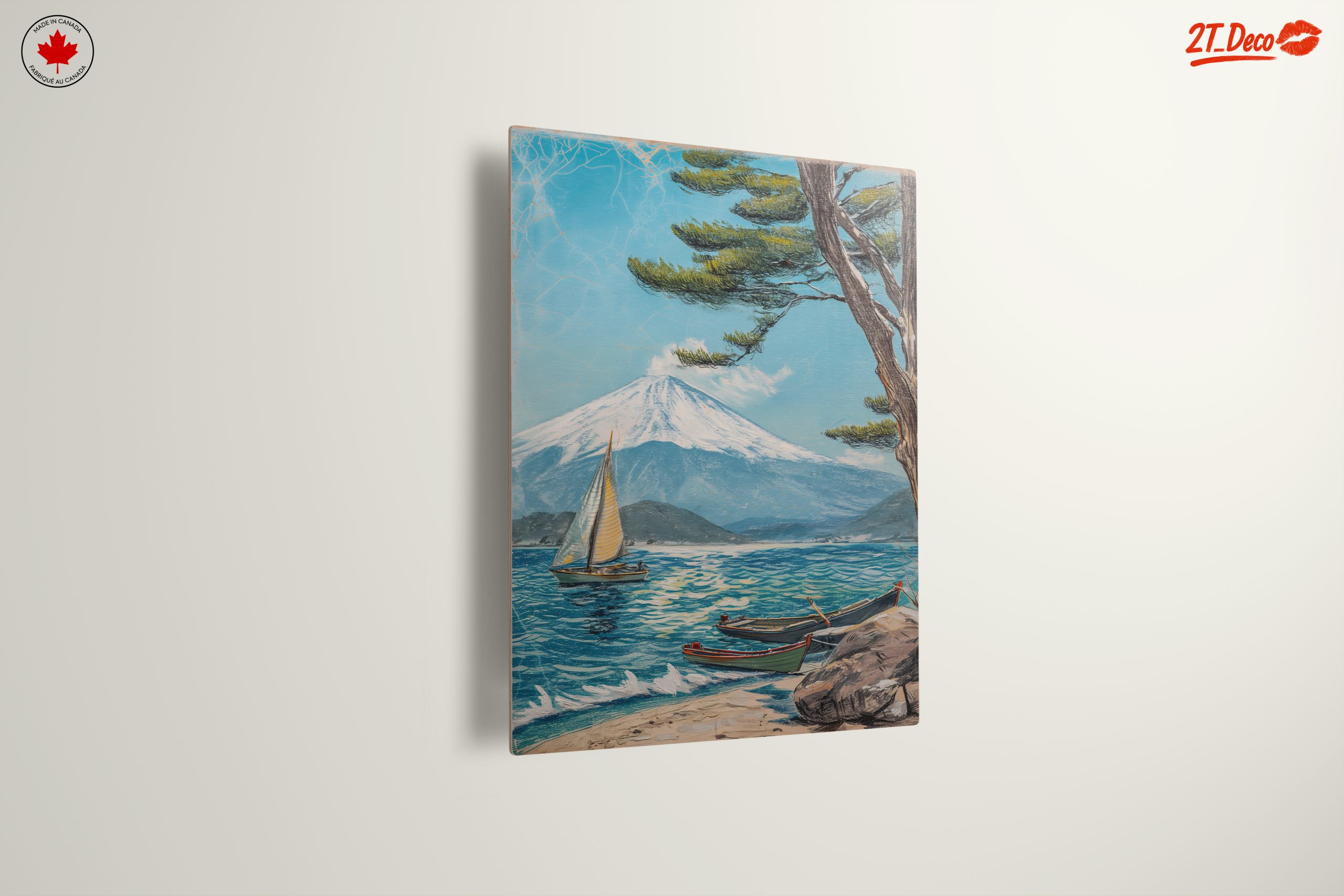 Beautiful Mt. Fuji Seascape Art - Image 13