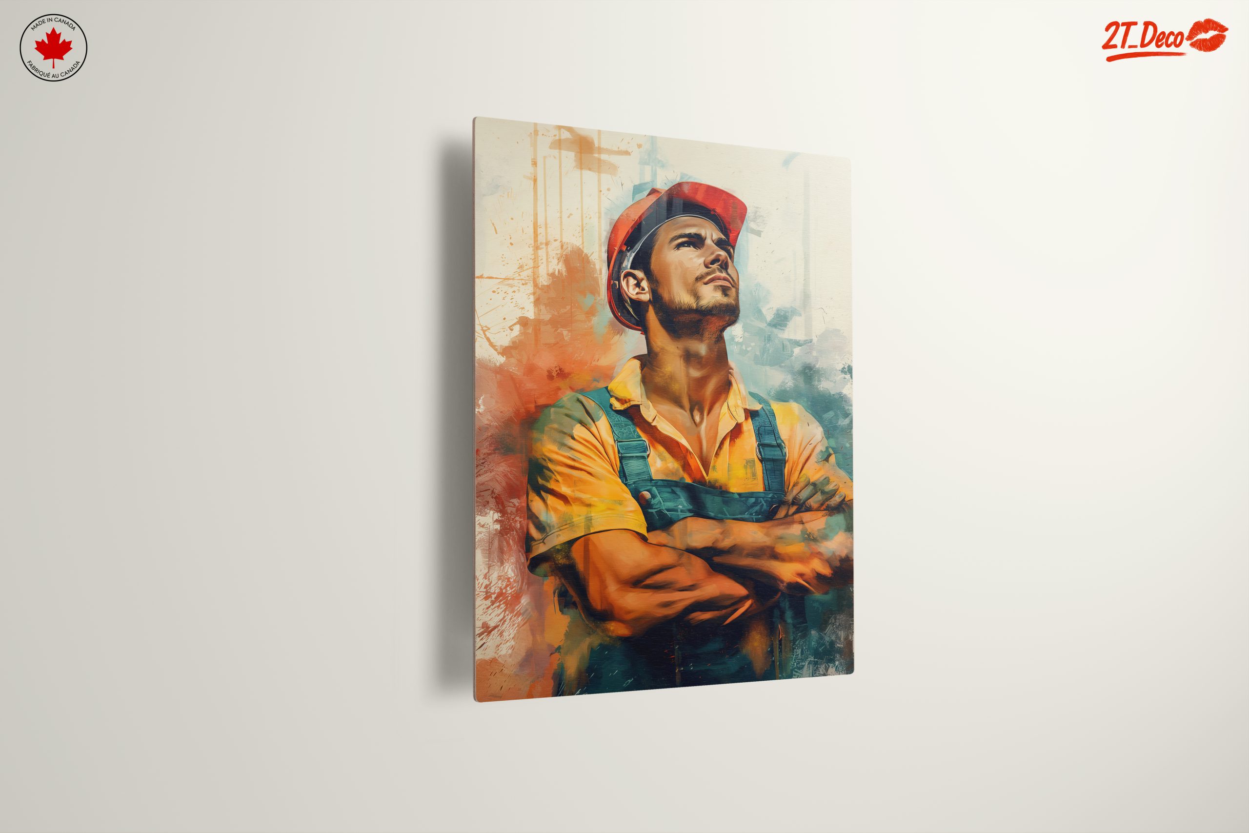 Powerful Construction Worker Portrait Art - Image 13