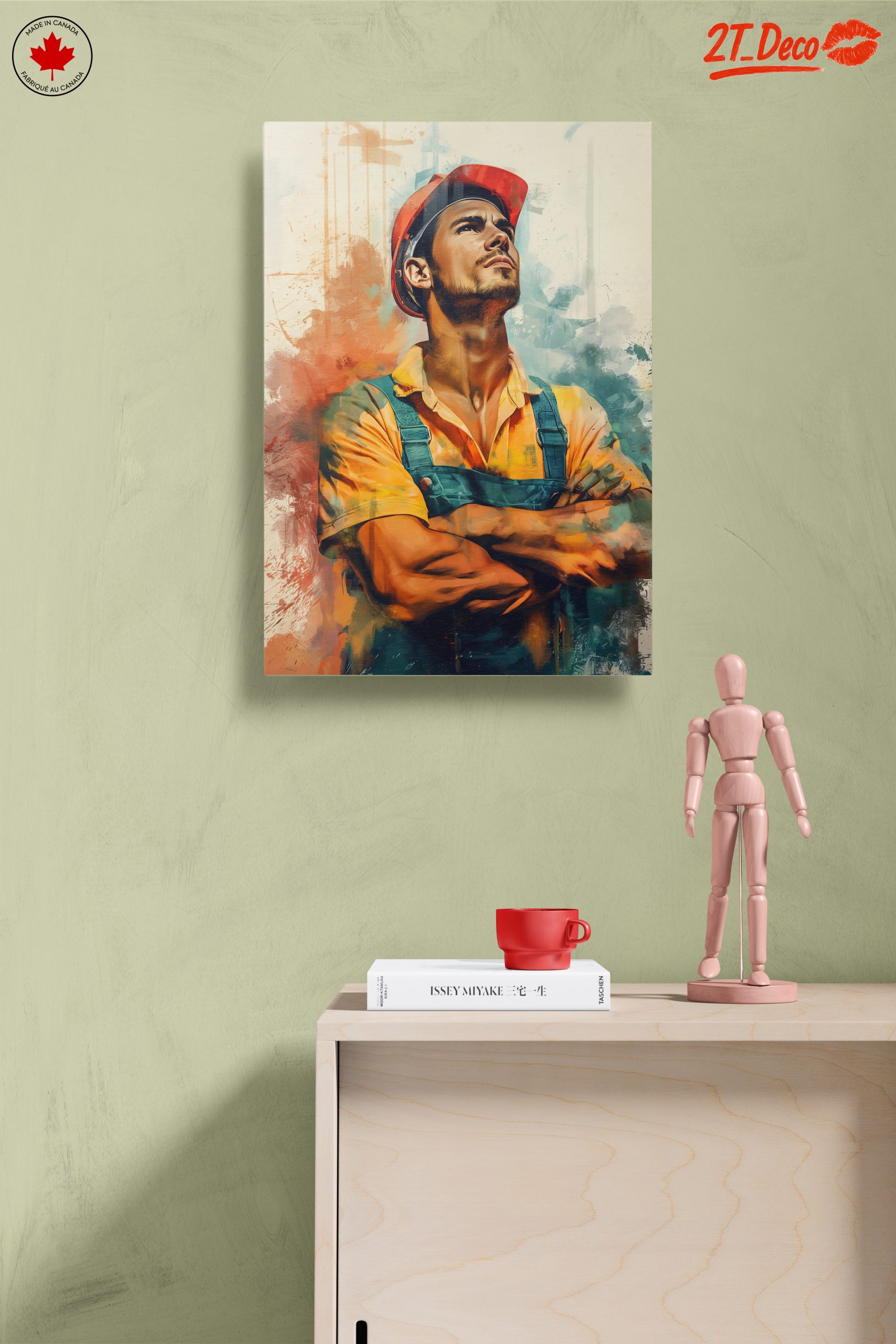 Powerful Construction Worker Portrait Art - Image 14