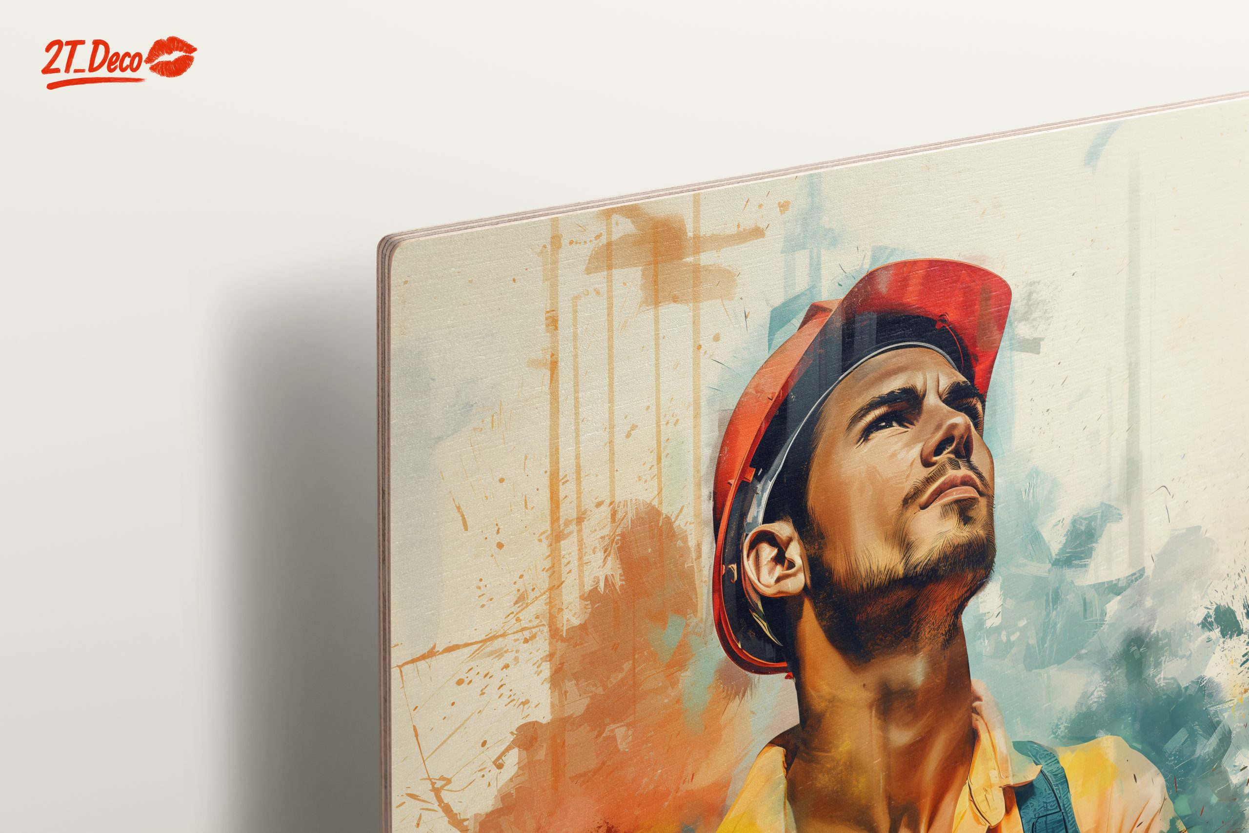 Powerful Construction Worker Portrait Art - Image 15