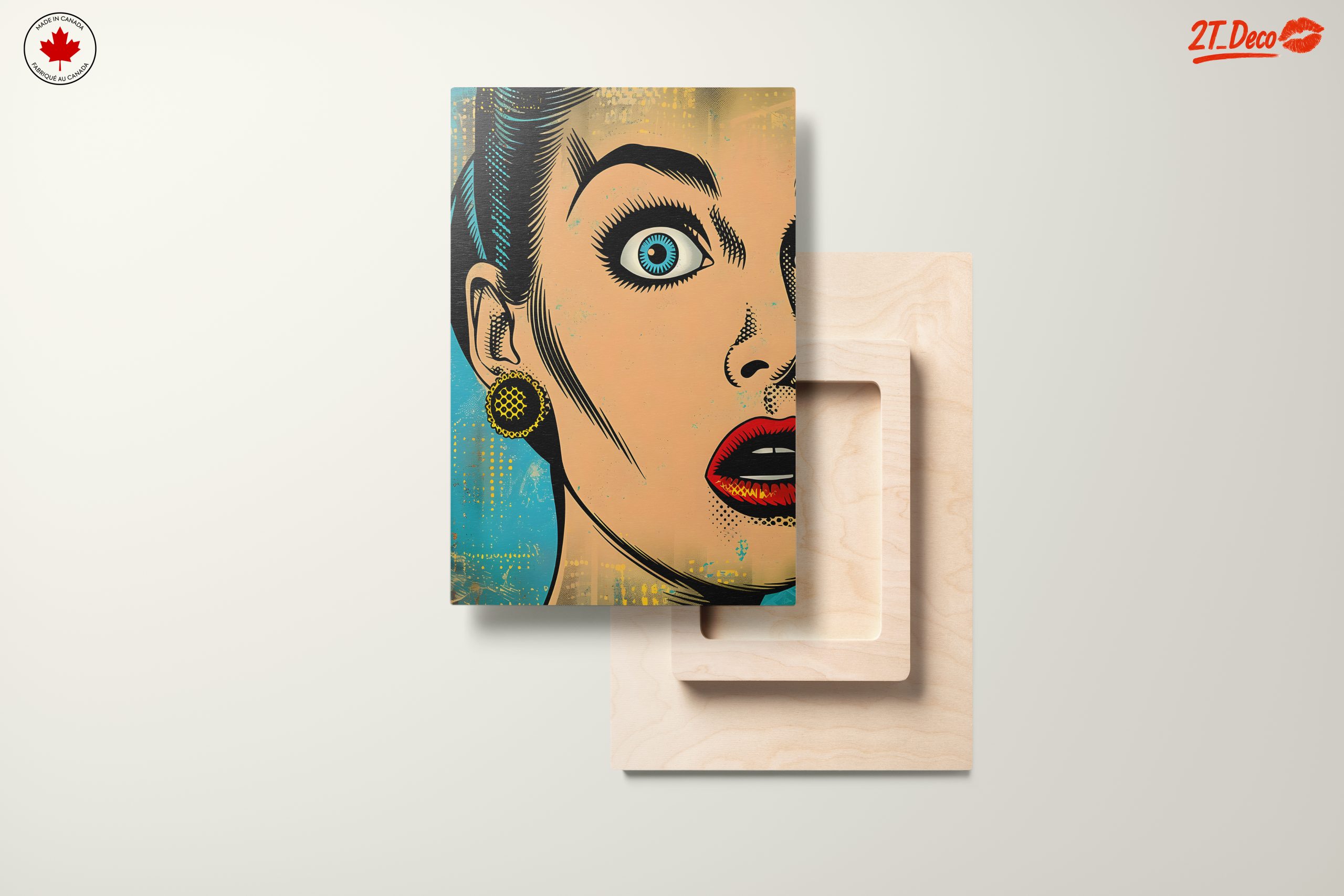 Bold Pop Art Portrait of a Surprised Woman - Image 11