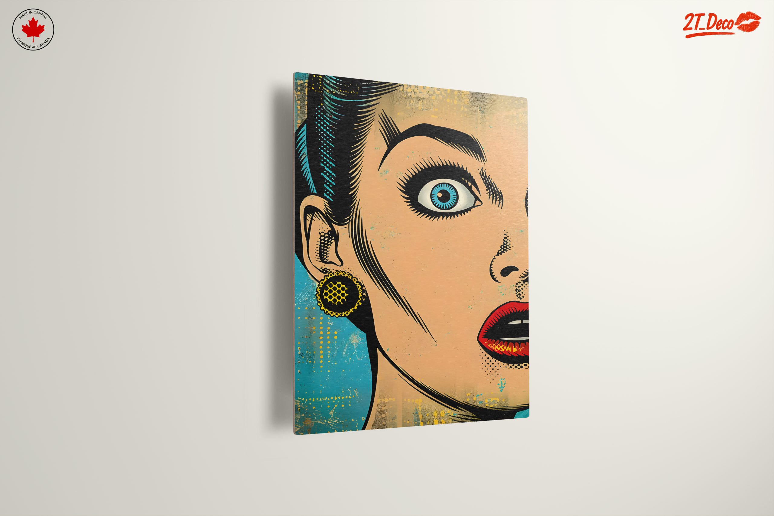 Bold Pop Art Portrait of a Surprised Woman - Image 13