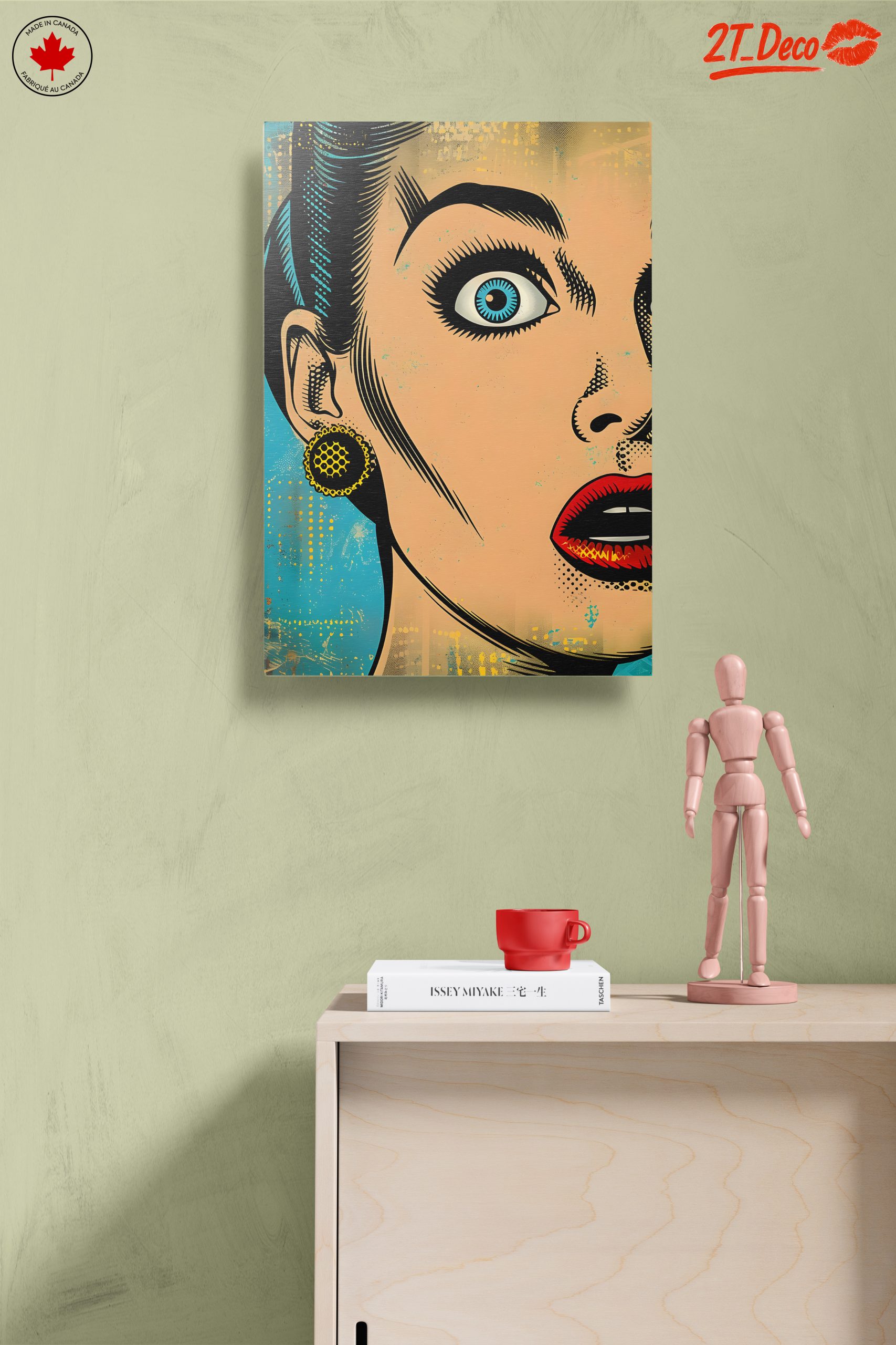 Bold Pop Art Portrait of a Surprised Woman - Image 14