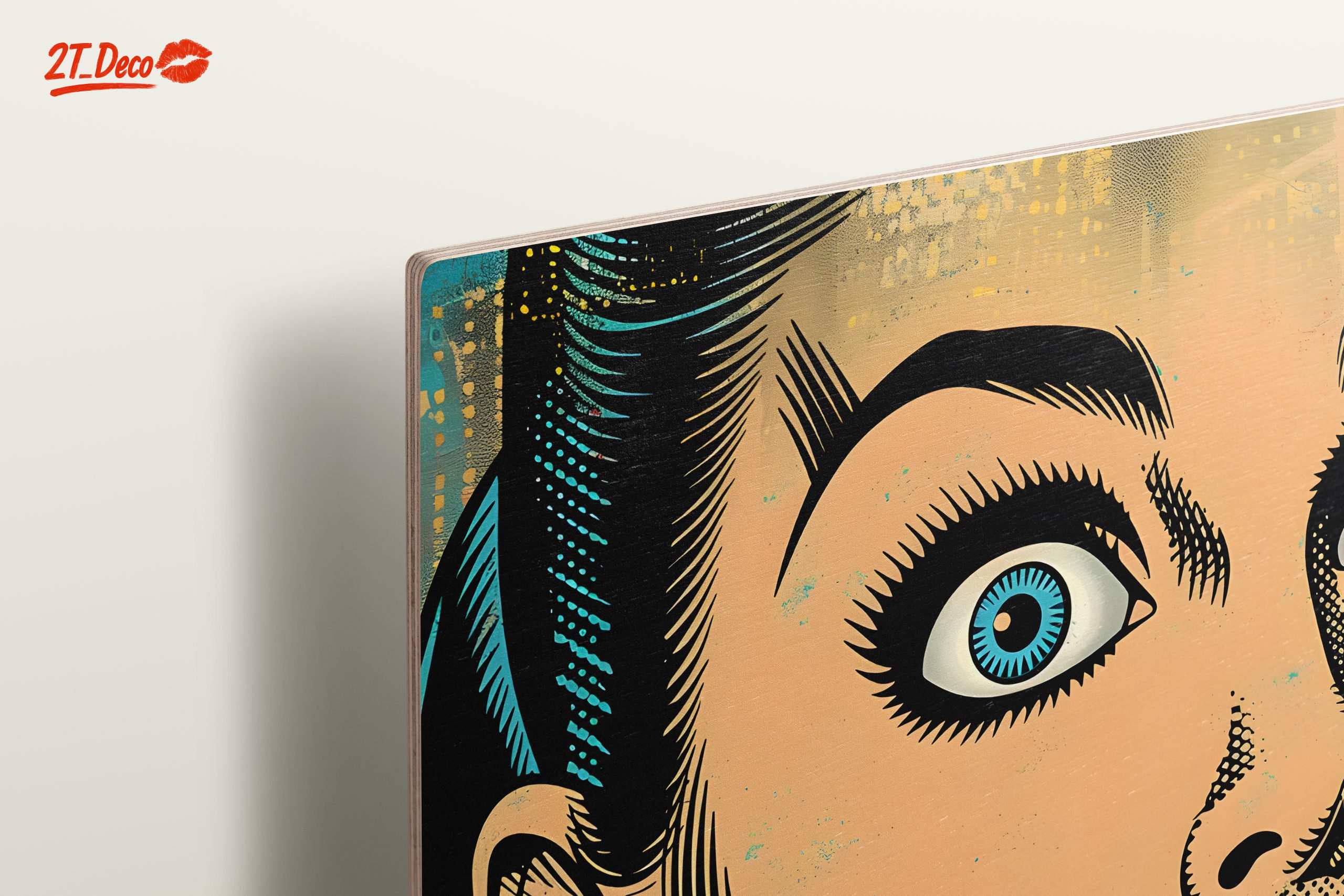 Bold Pop Art Portrait of a Surprised Woman - Image 15