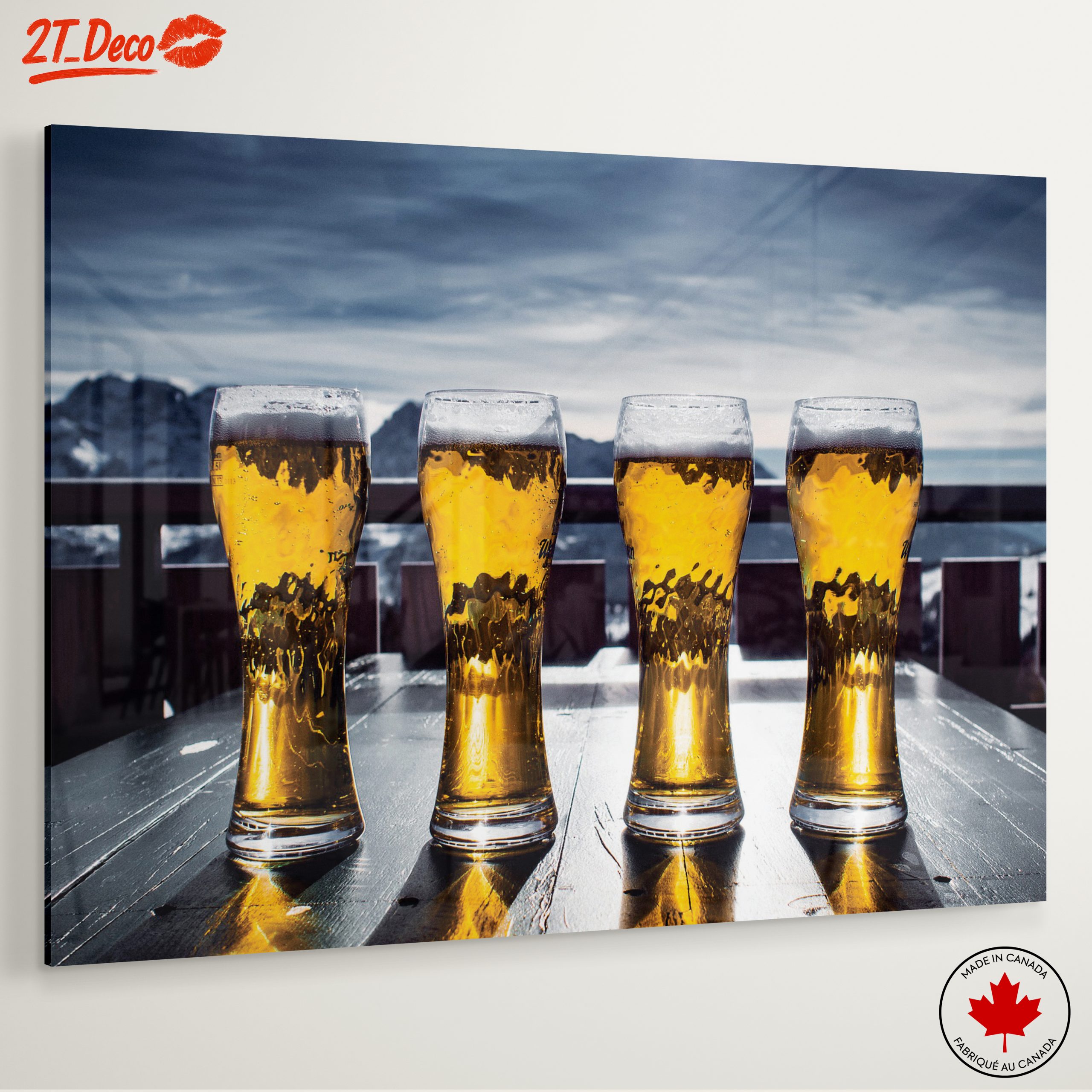 Refreshing Beer Glasses in Mountain Setting - Image 6