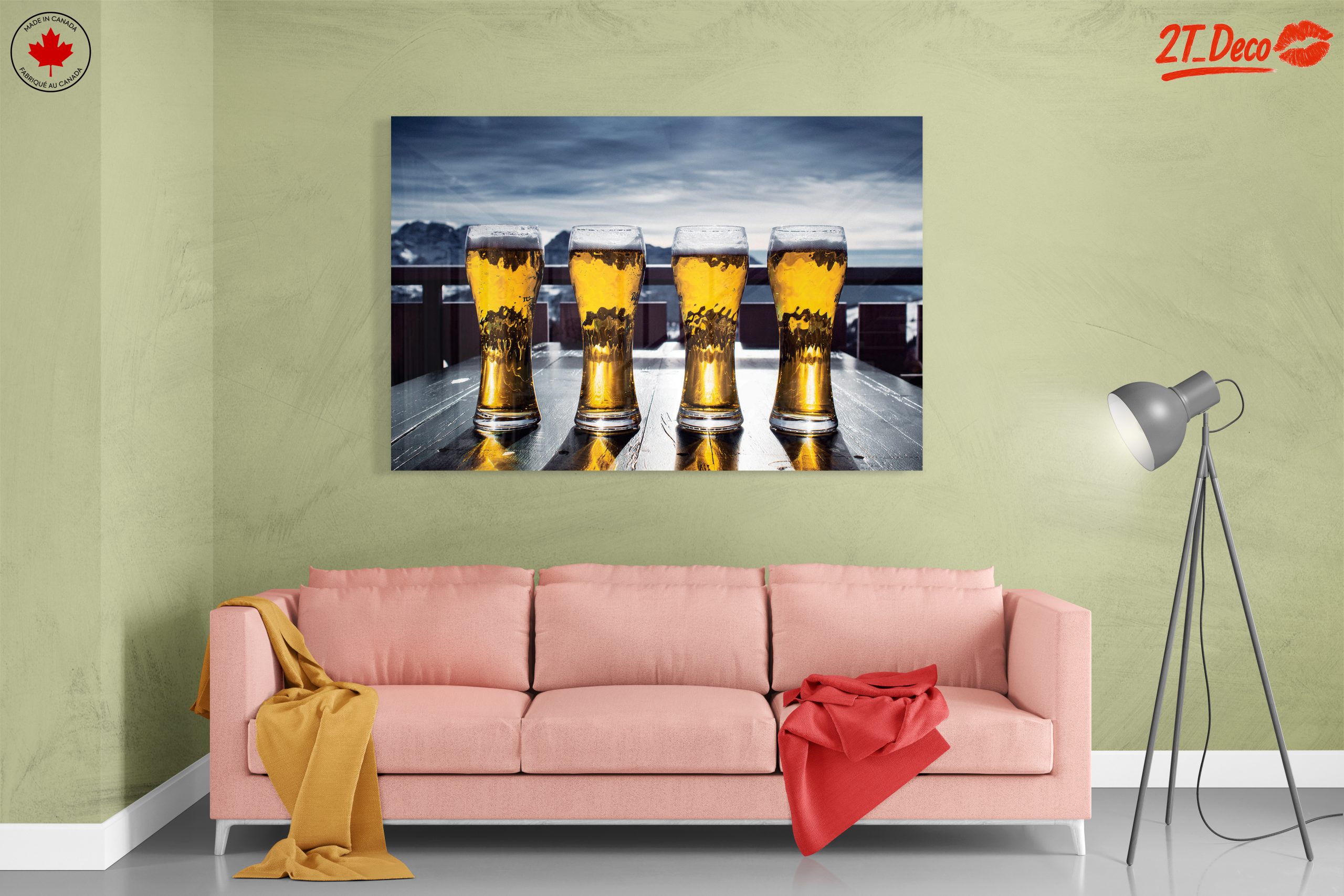 Refreshing Beer Glasses in Mountain Setting - Image 7