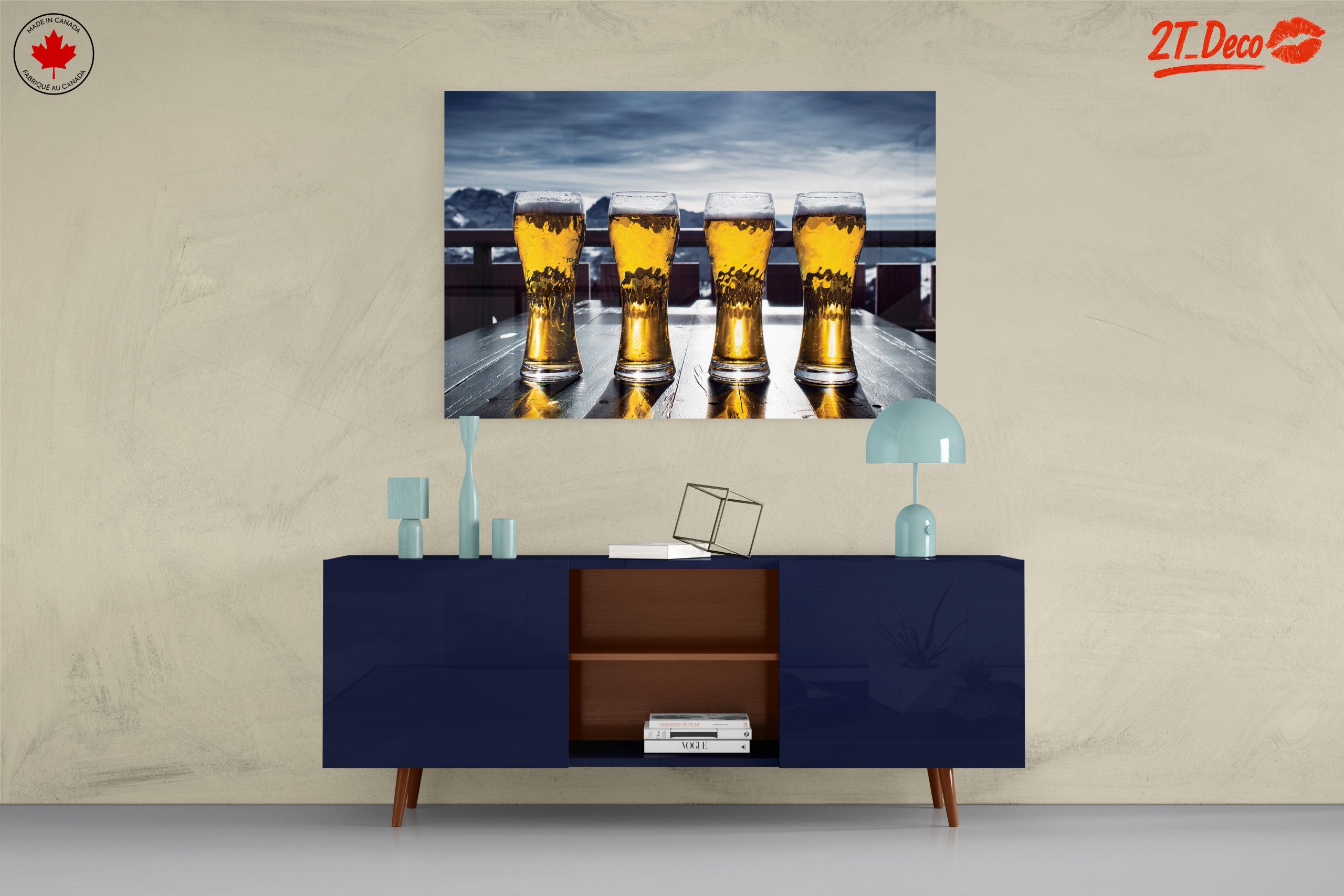Refreshing Beer Glasses in Mountain Setting - Image 8