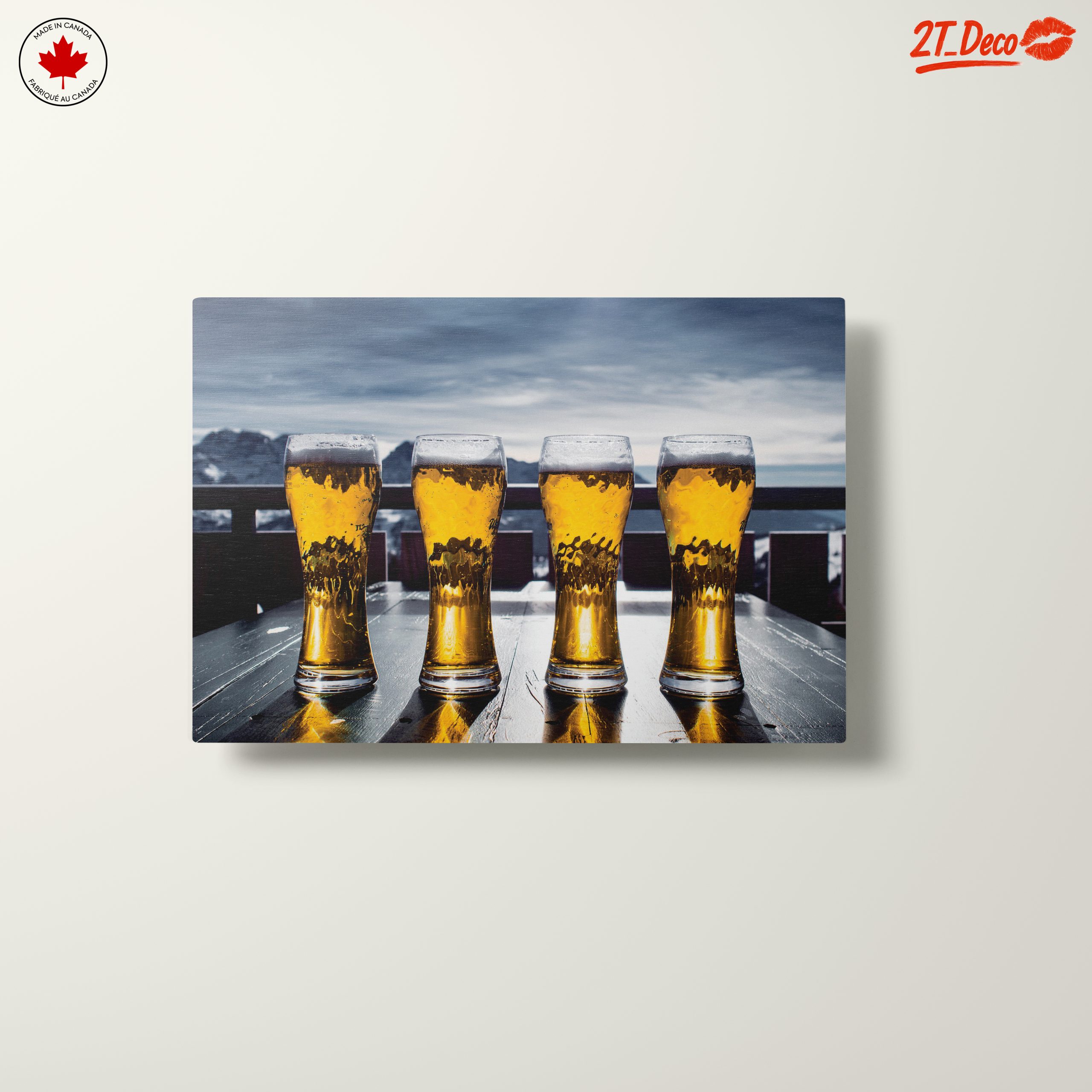 Refreshing Beer Glasses in Mountain Setting - Image 10
