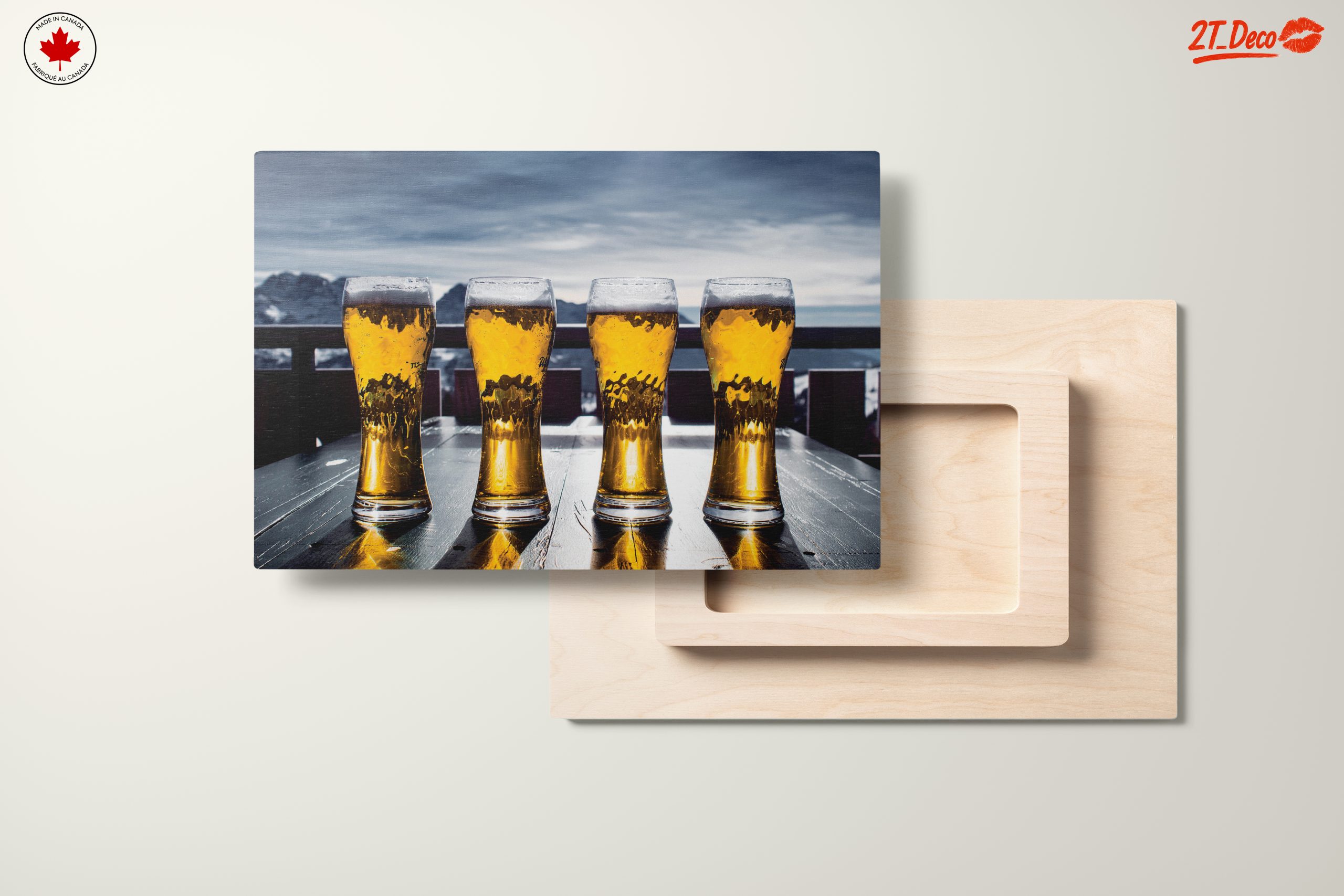 Refreshing Beer Glasses in Mountain Setting - Image 11