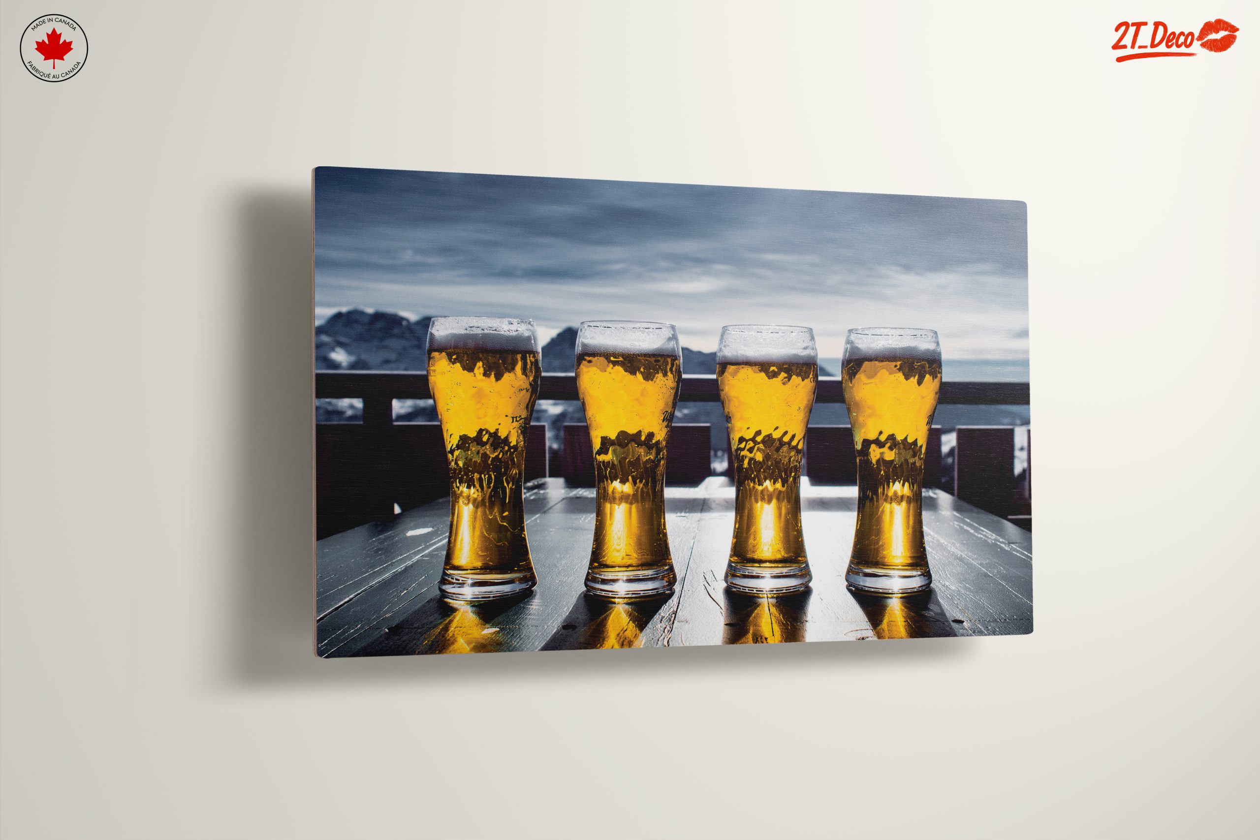 Refreshing Beer Glasses in Mountain Setting - Image 13